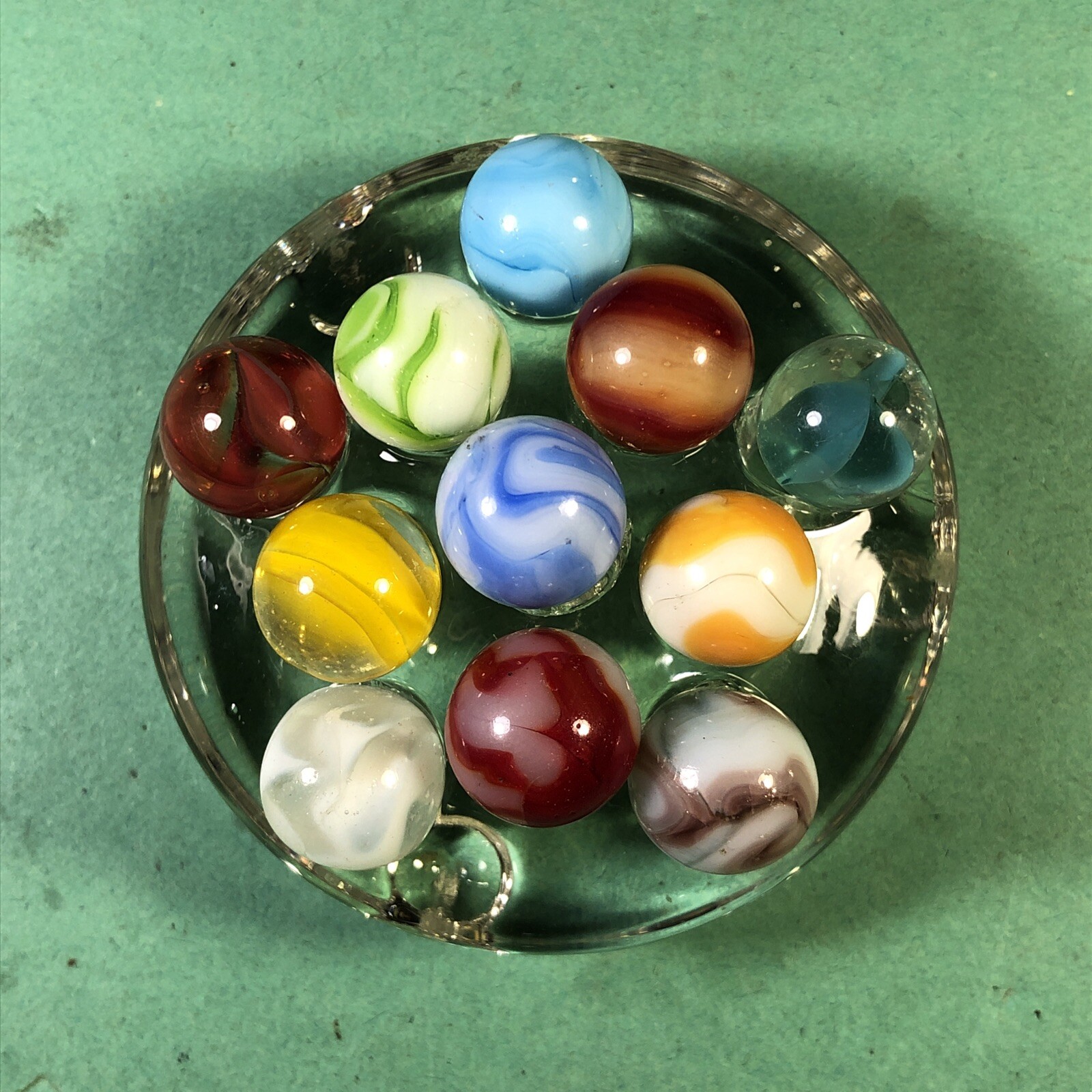 Vintage Marbles | Approximately 1/2″ | Lot Of 11 | Nice Patterns | Lot #301