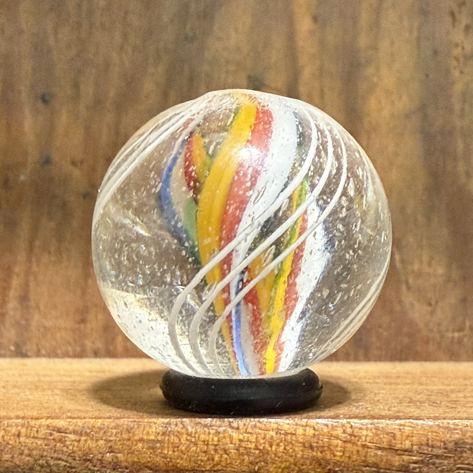 Antique German Handmade Divided Core Marble 23/32” Mint | (191)