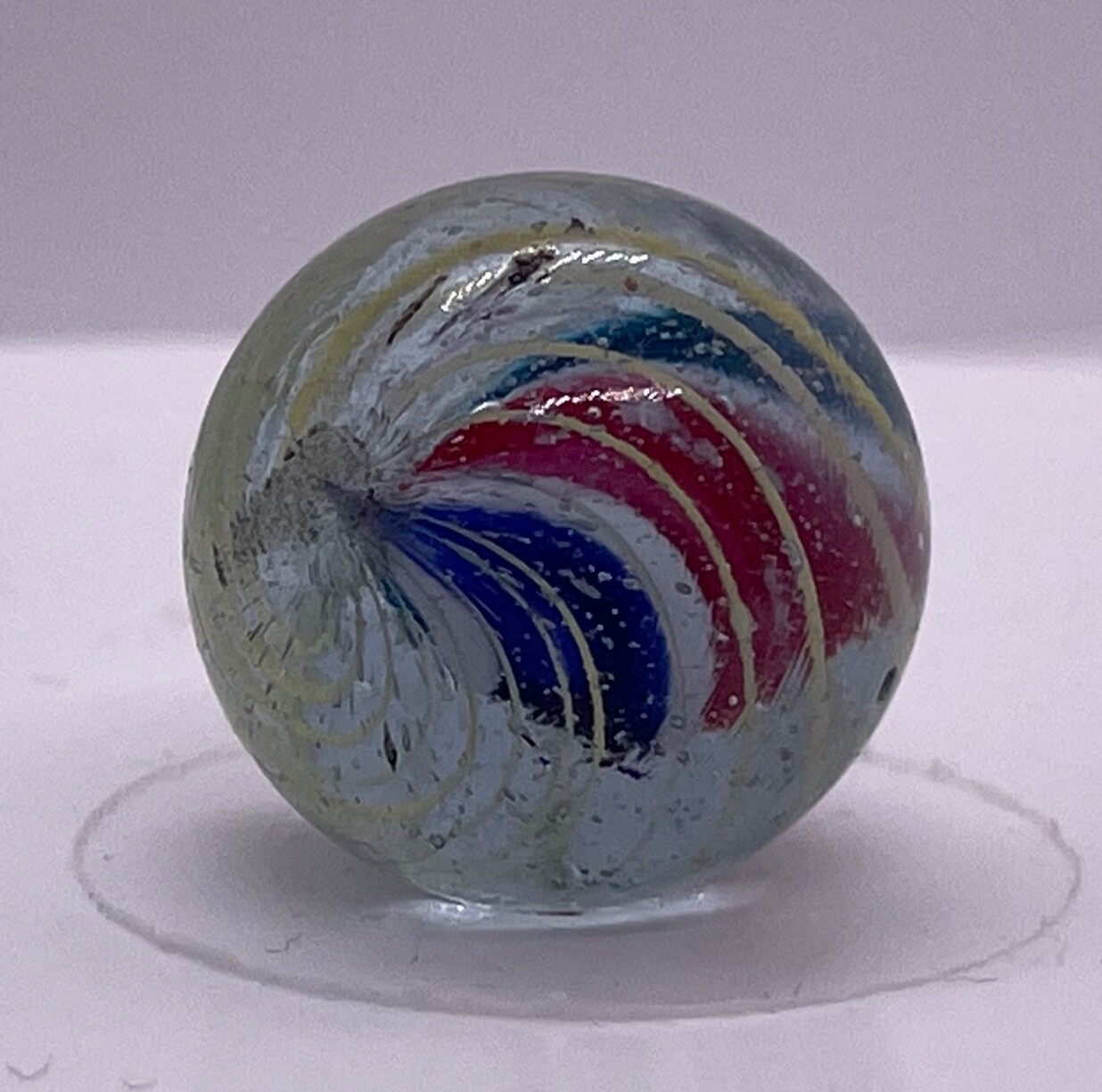Caged Tinted Base Solid Core Marble 18.5mm (23/32”)