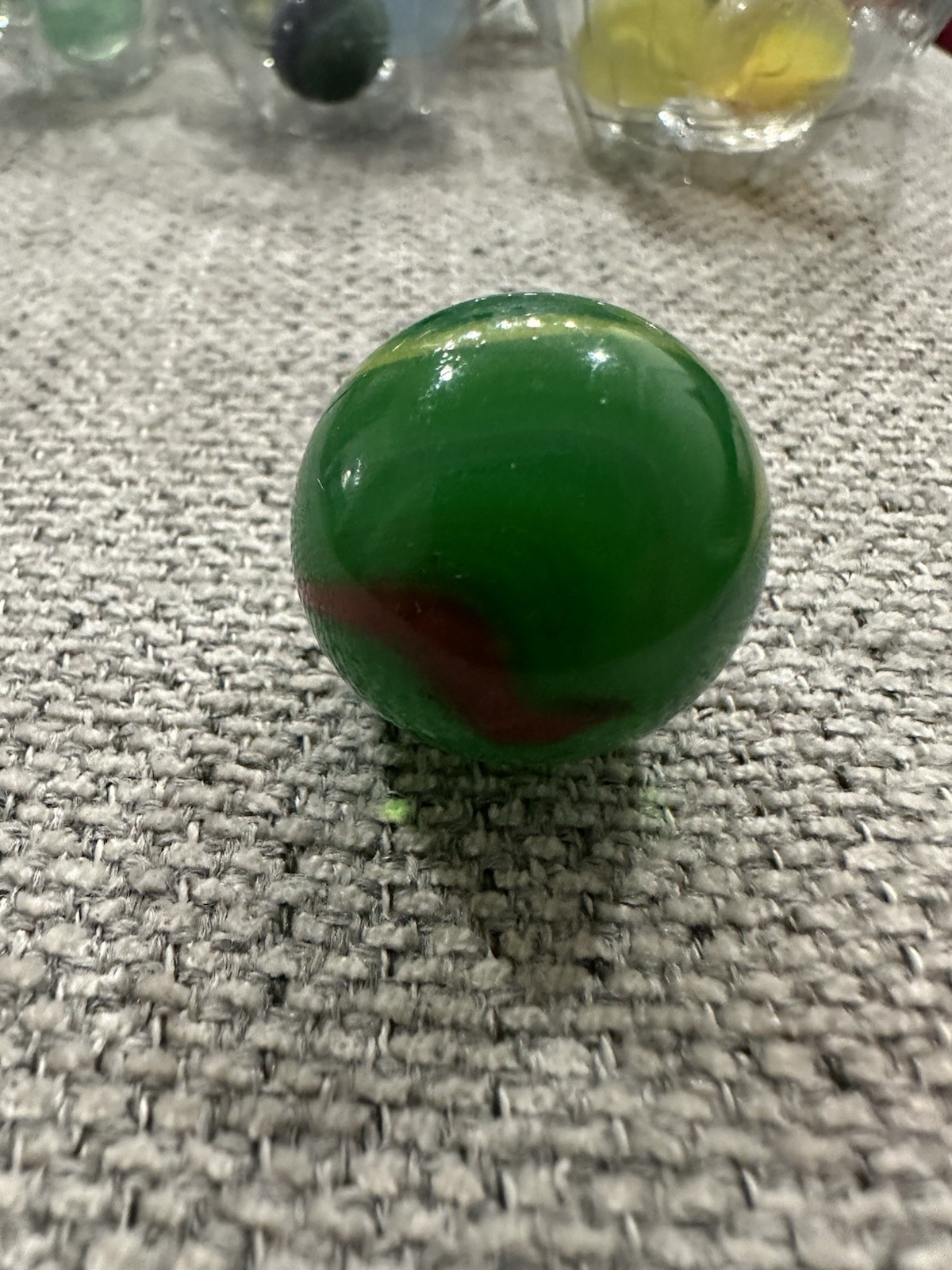 Vintage 60s Marbles Jar German /Mexican /Chinese And Pee Wee Marble Over 2lbs