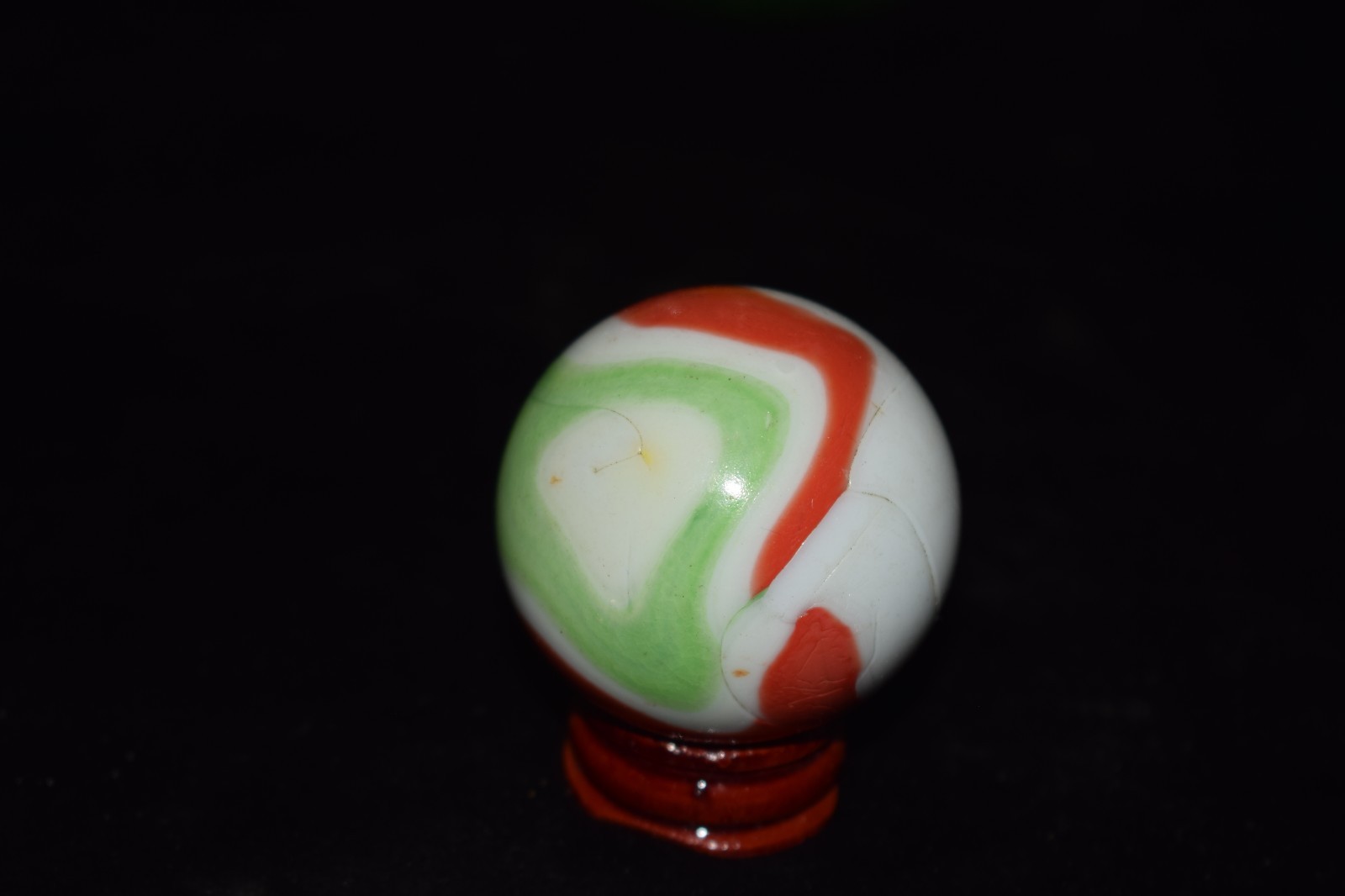 👴👵➖⏩ HTF Retired OLD VACOR SWIRL Collectors marble🦶Toebreaker size 1.850=47mm