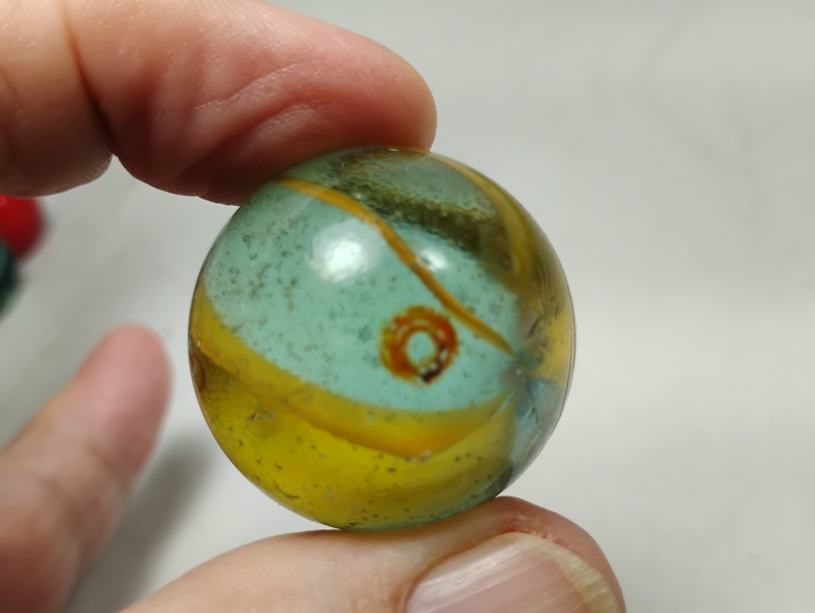 Large Vintage Blown Glass Marble