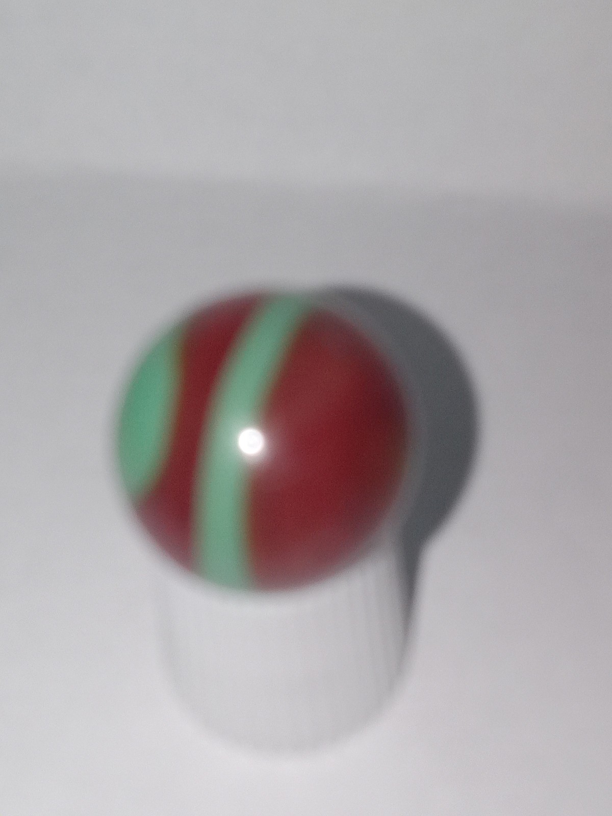 Nice Vintage Akro Agate Red Green Swirl Marble