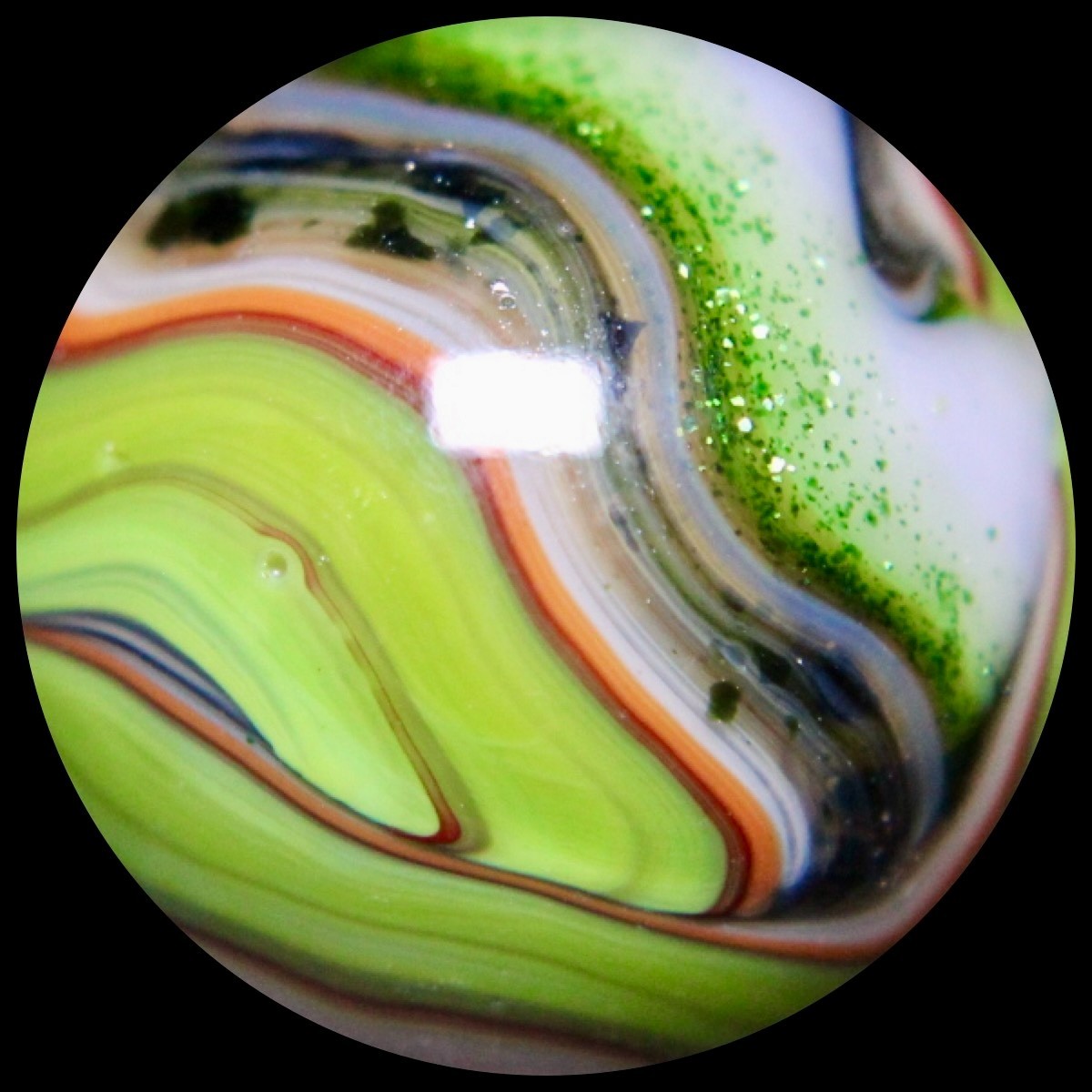 DAS Equinox Marble Collector Series: Lime & Emerald Green Aventurine