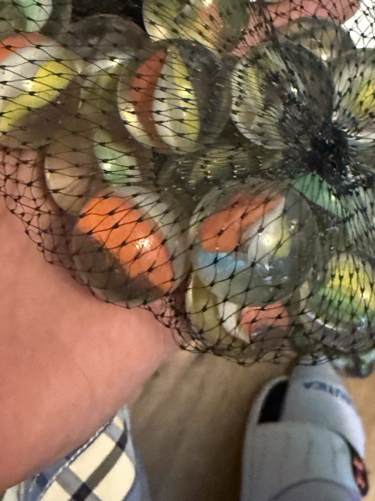 VINTAGE 80’S MARBLES AMAZING COLORS, BAG OF 22
