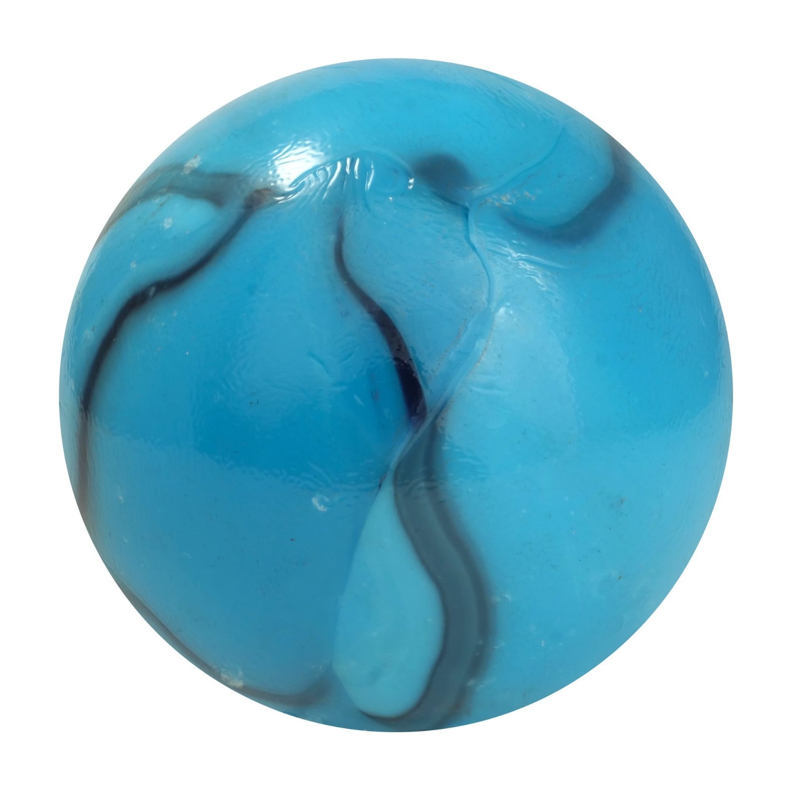 Vacor Mega Marbles 50mm ~1.9″ +/- Toe Breaker Brontosaurus Blue Swirl Marble