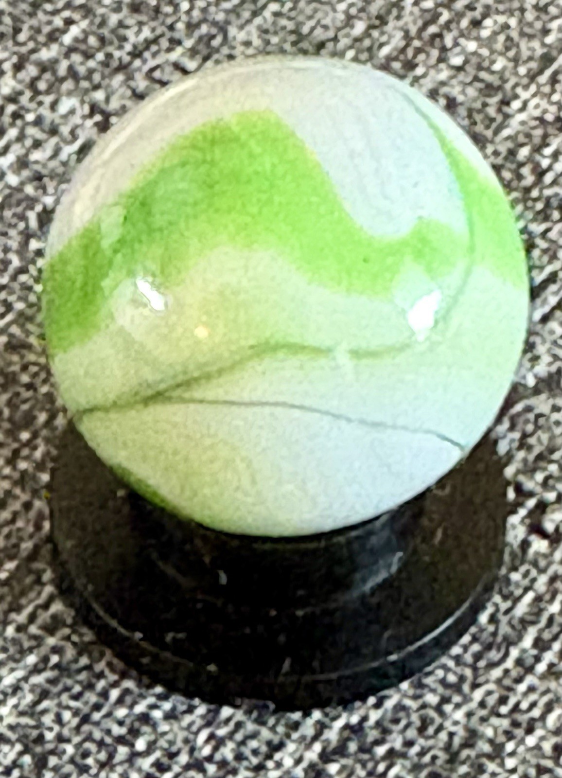 VTG Alley Agate WV Swirl Marble w Horse Hair Vein .60 NM