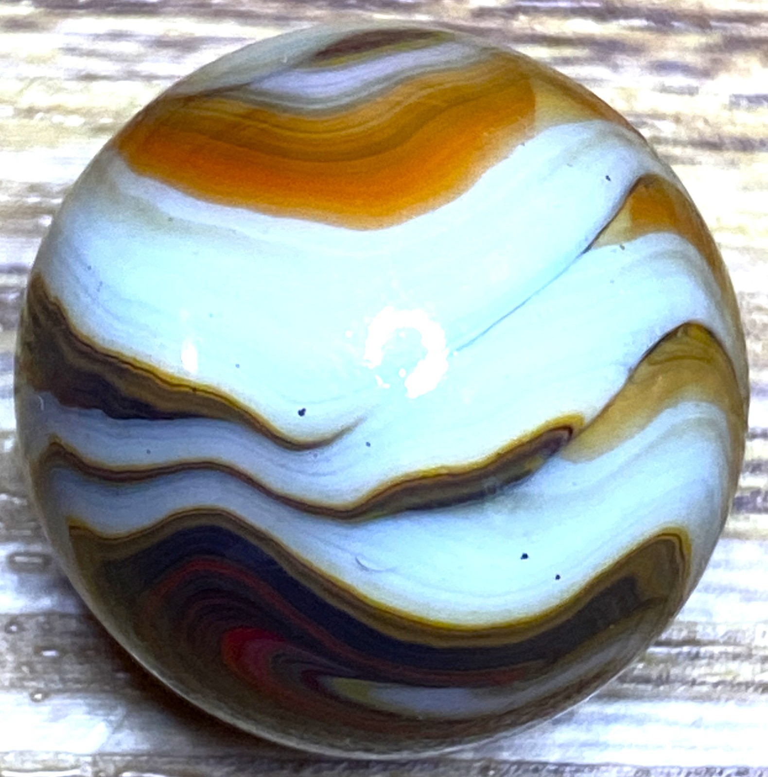 TREMENDOUS / FLAMED OXBLOOD / SWIRLED SHOOTER .74″ MCC162