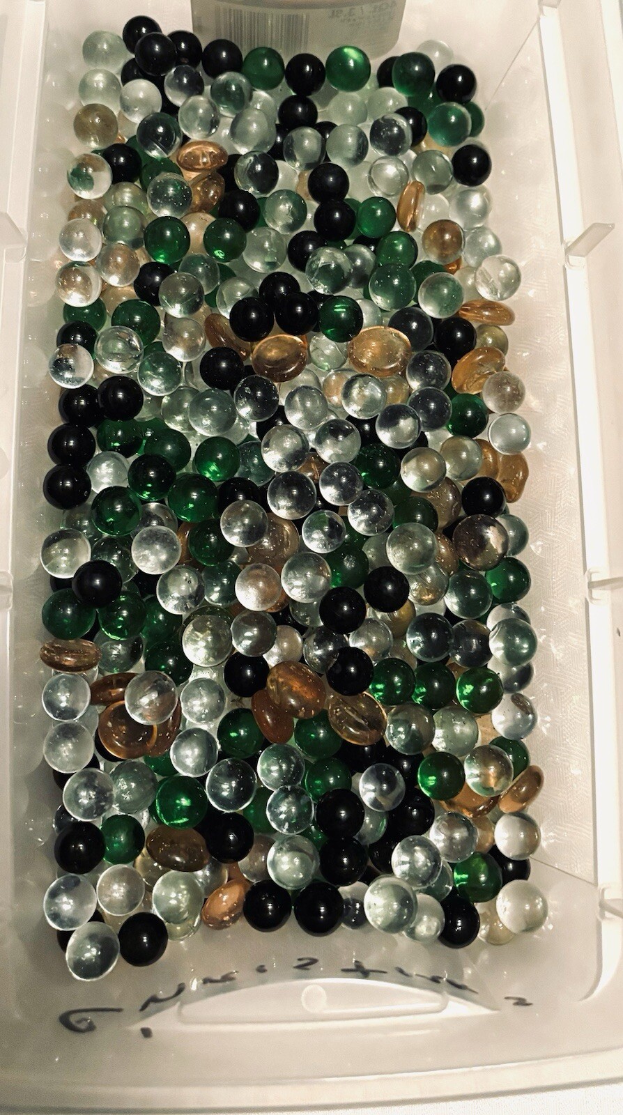 Mixed Marbles and Glass Rocks Lot, 4 Pound Bag, Beautiful Blend Of Colors! M24