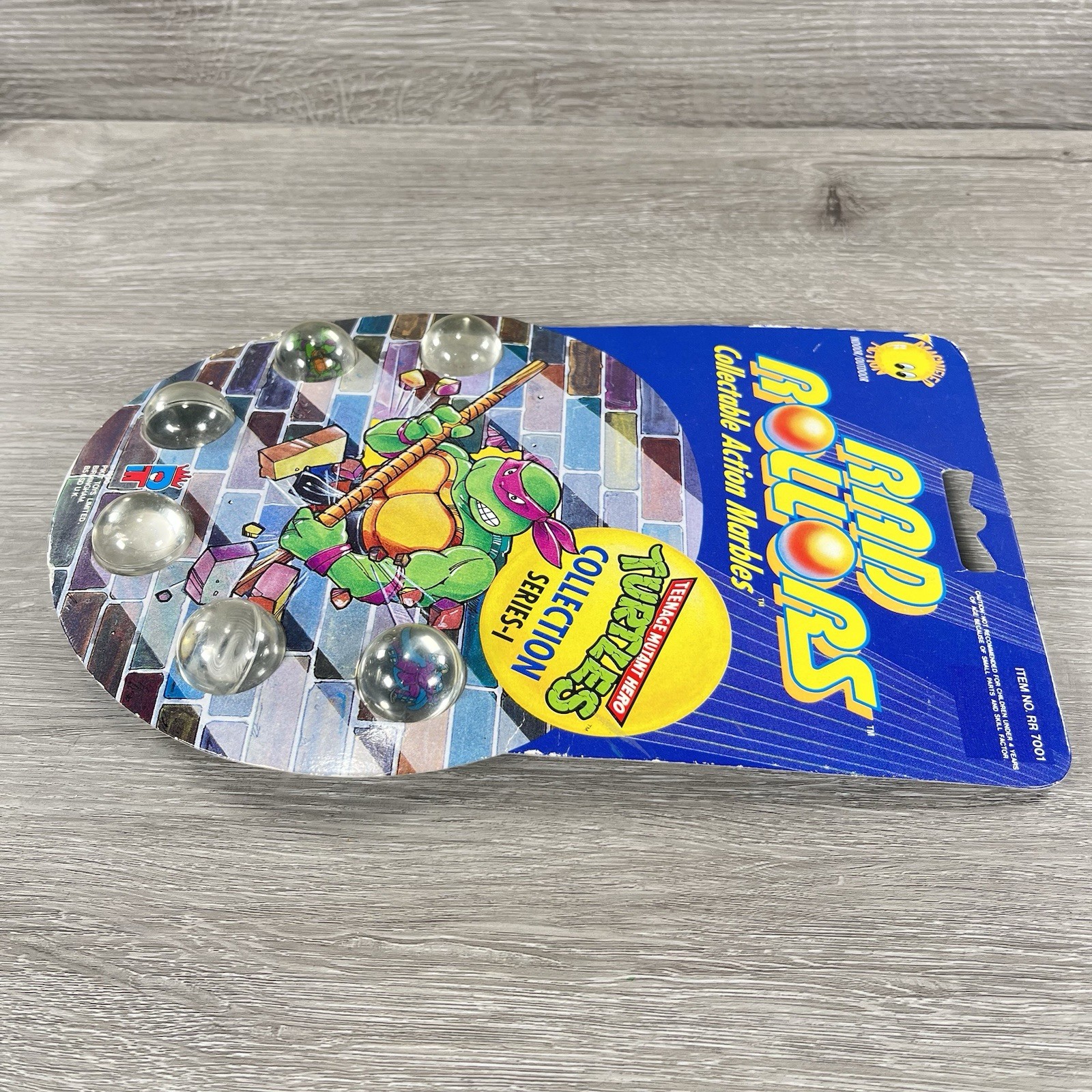 1990 Teenage Mutant Ninja Turtles RAD Rollers Action Marbles Collection Series 1