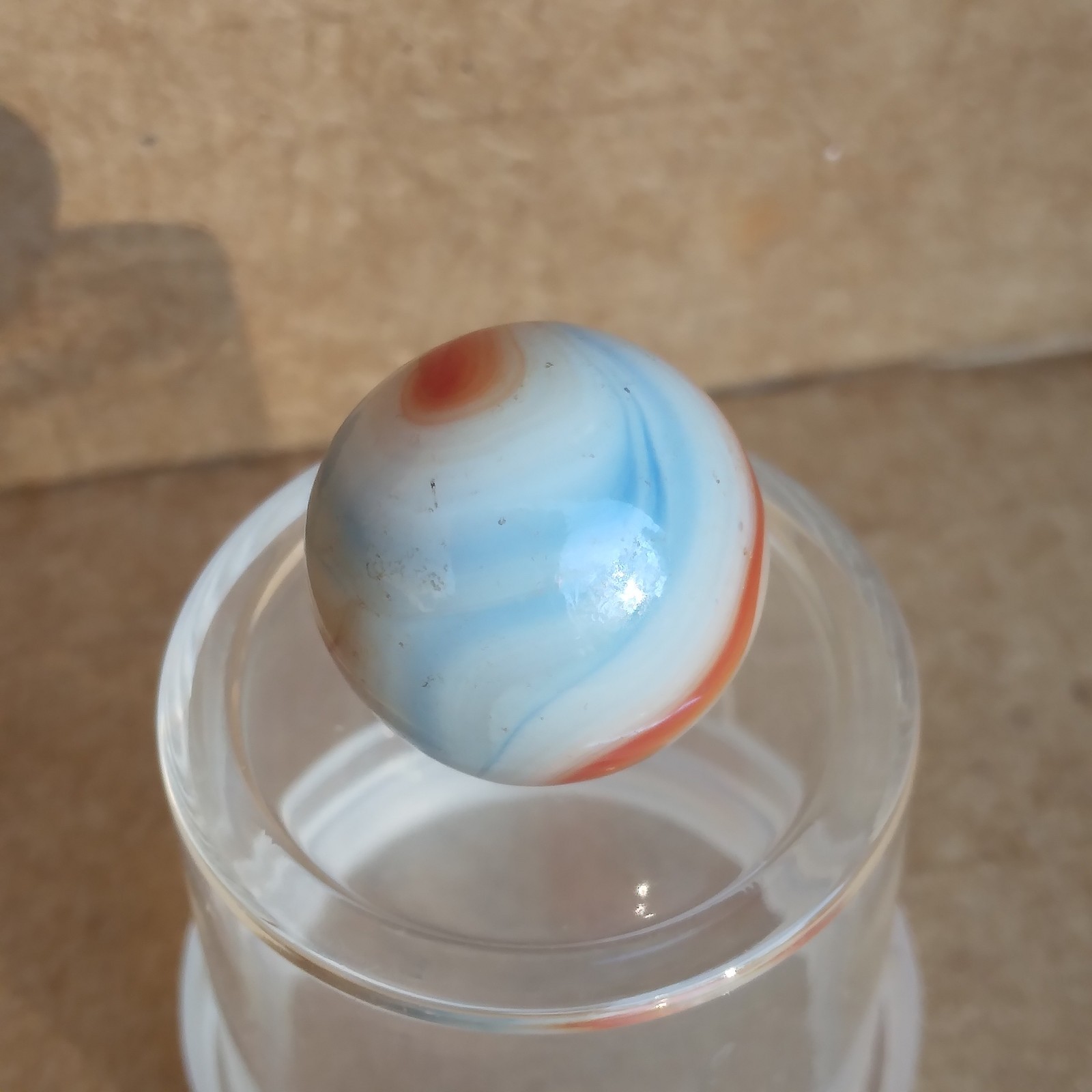 .58″ Vintage Marble- Red White Blue Liberty- Alley Ravenswood Heaton Champion