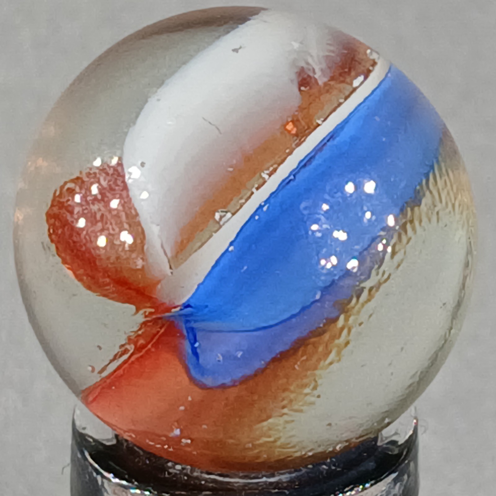 Vintage Imported Cat’s Eye Marble .60 Inches Near-Mint Condition
