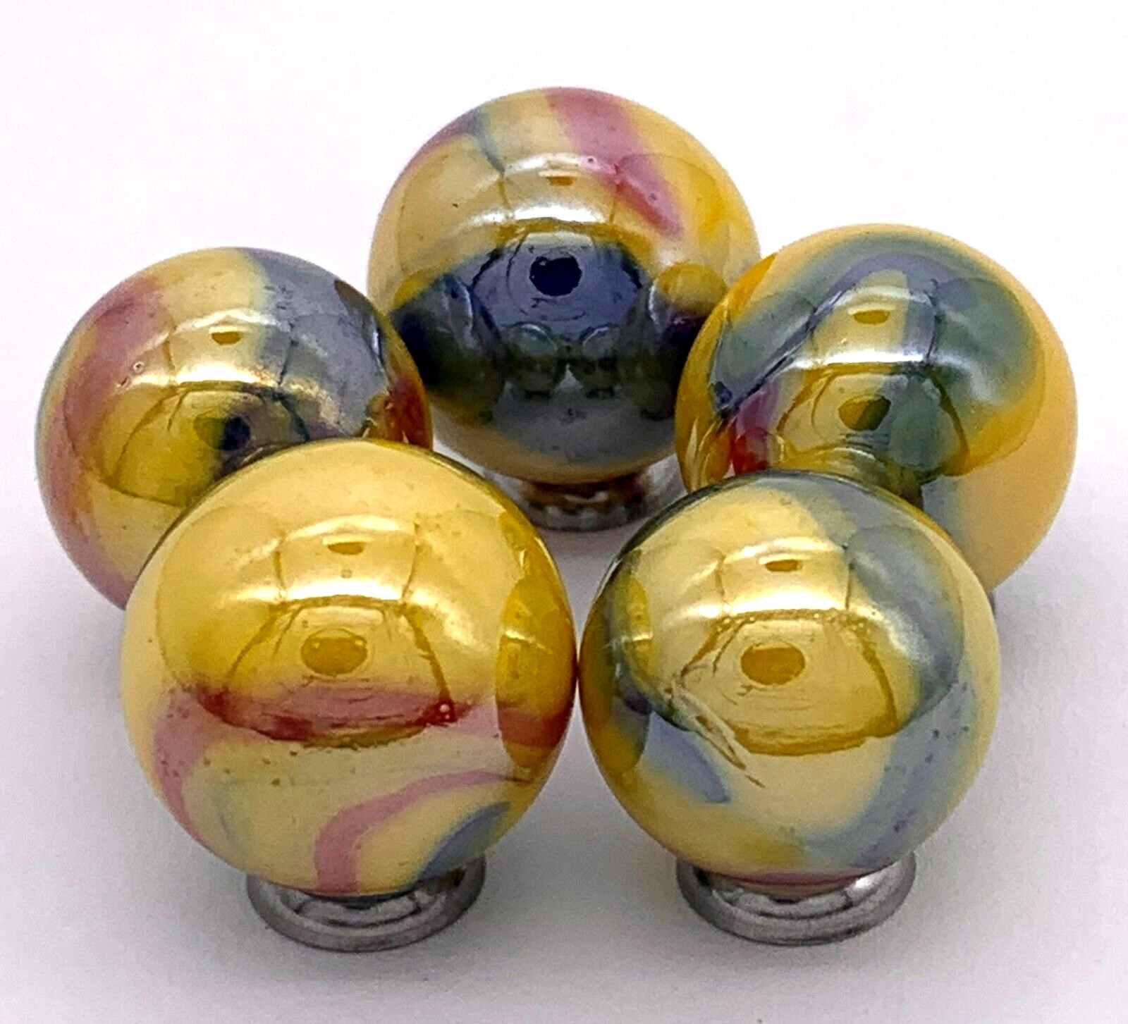 New for 2023 16mm Tropicana Glass Marble Player 5/8″ Pk 5 House of Marbles Vacor