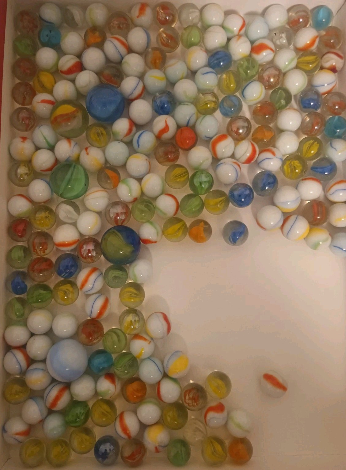 Vintage Marbles Lot Of 190 Cats Eye Others Estate Find 2 Lb 7 Oz