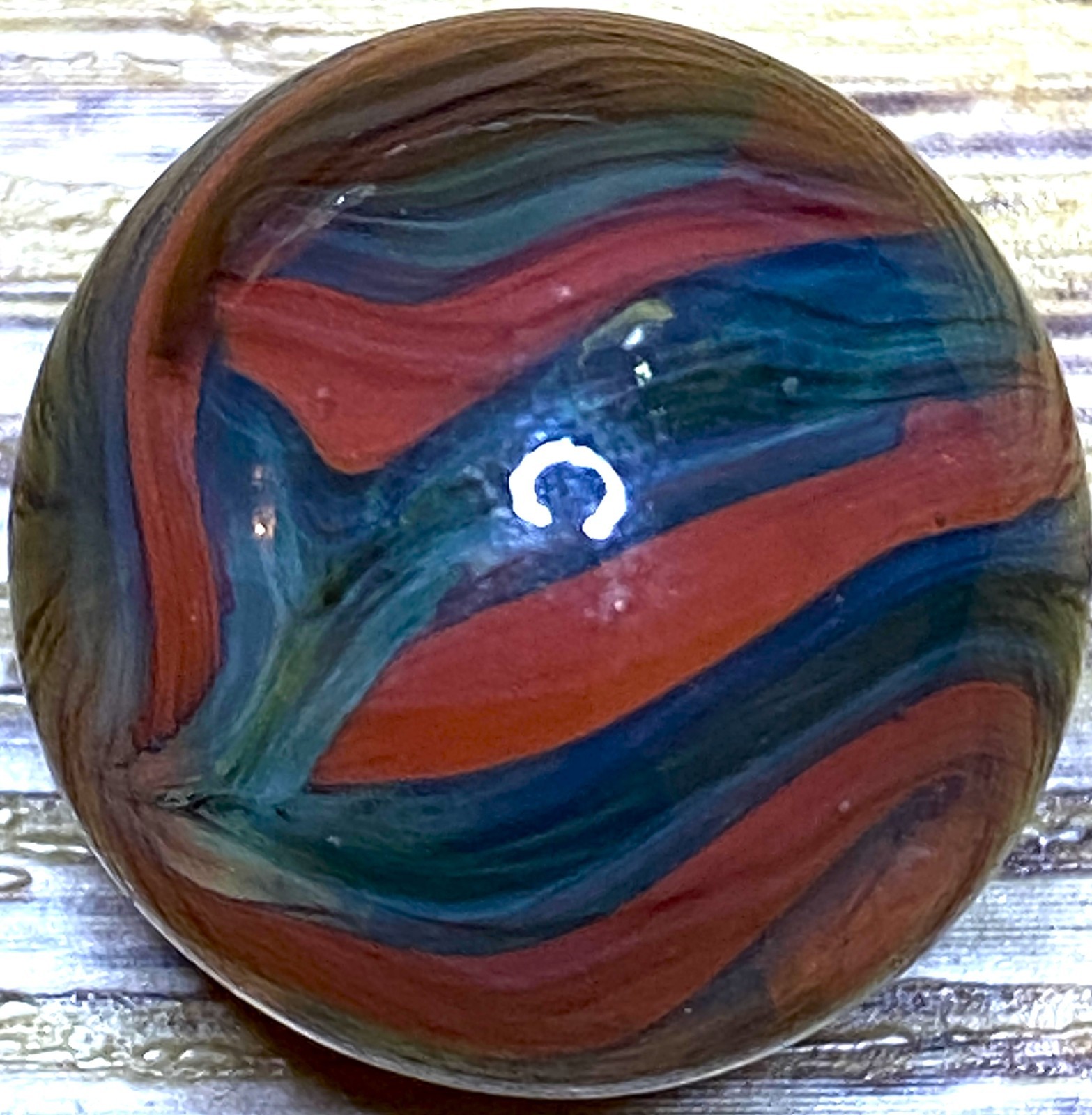 DAS/JABO EVER SEE A MARBLE LIKE THIS ? PROB NOT SWIRLED SHOOTER .71″ BOX03/348