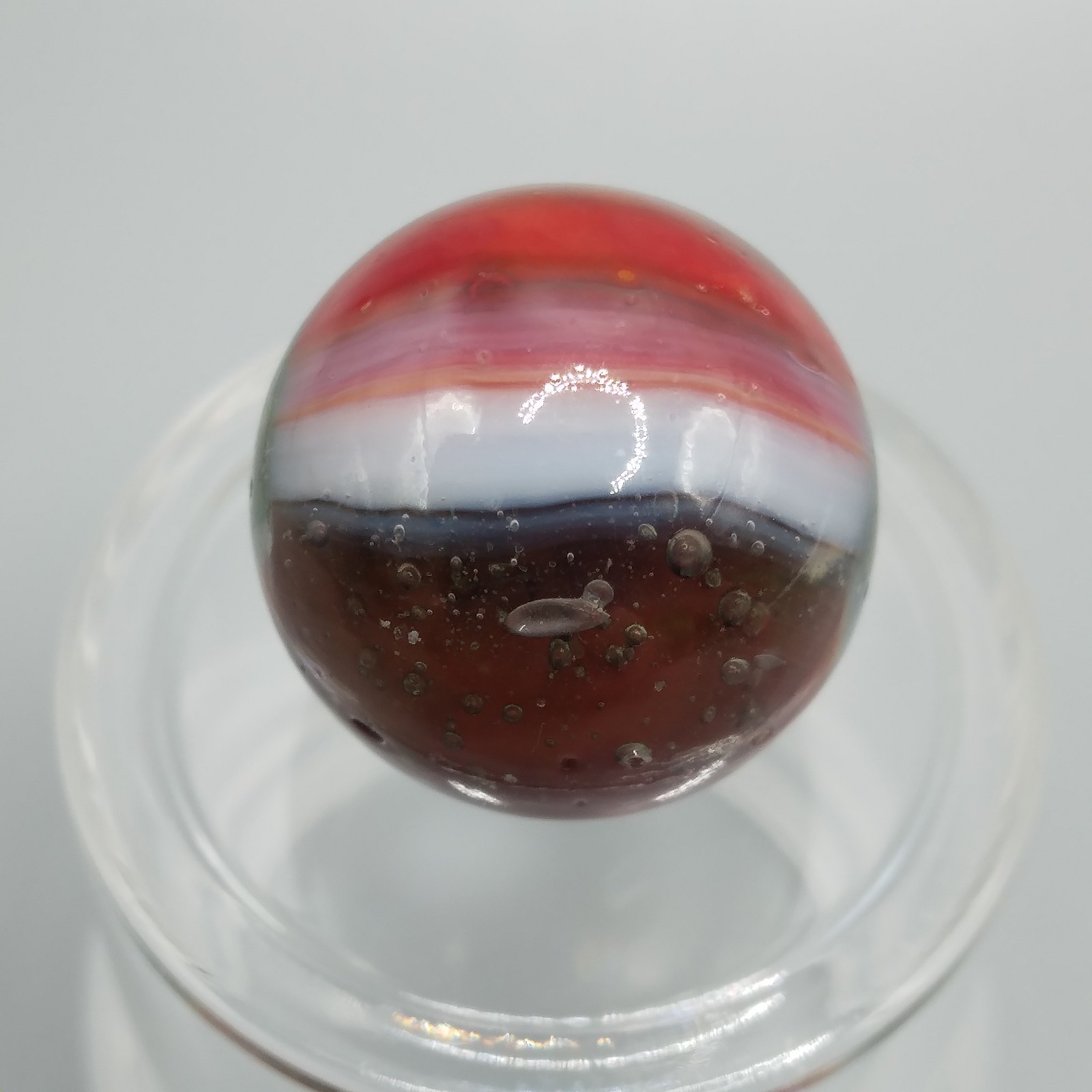 0.60″ Vintage Marble- Kokomo Peltier Vitro Marble King Akro – Quick List #Q37