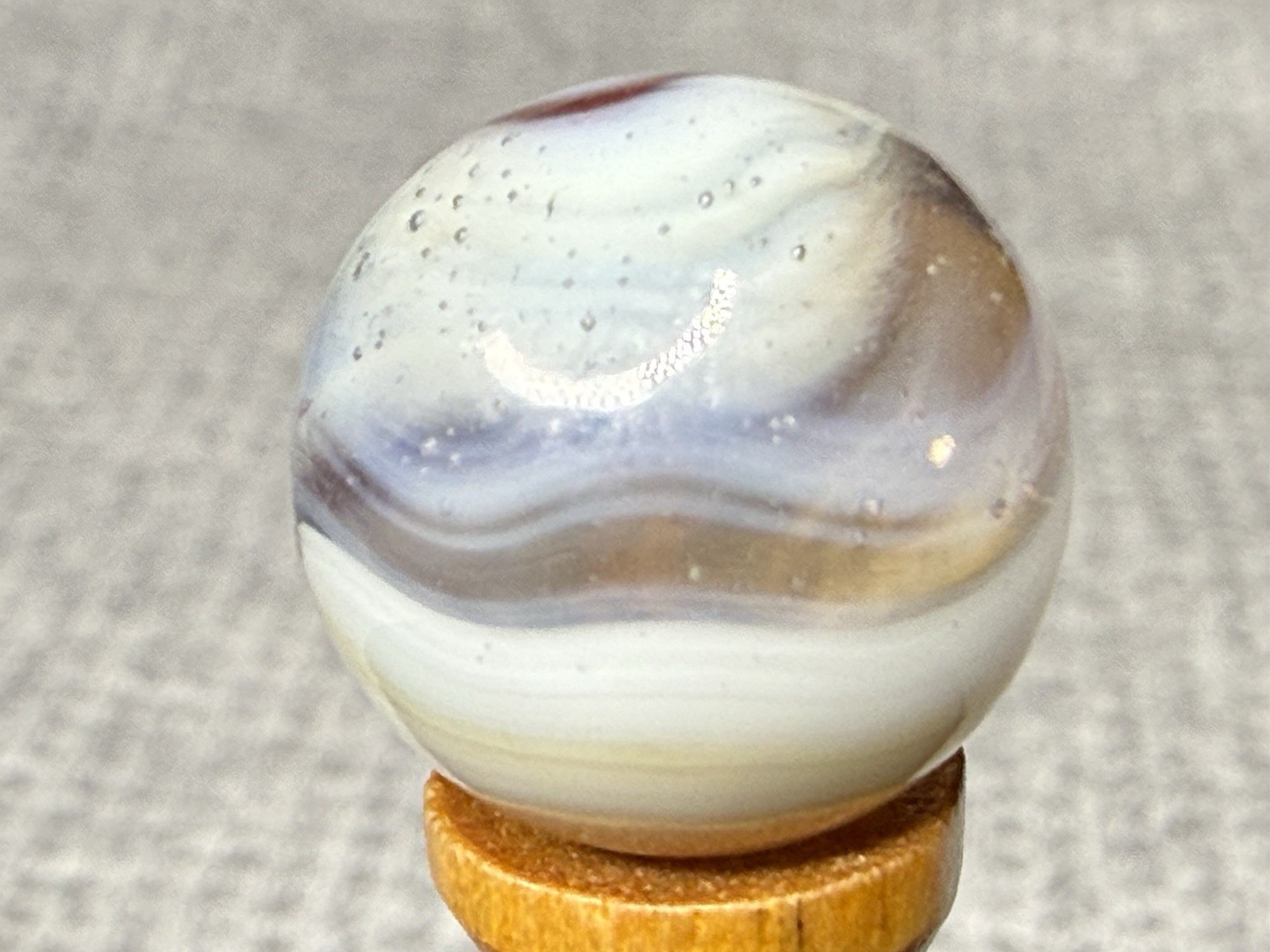 Vitro Agate Tri Lite Marble .63” Mint