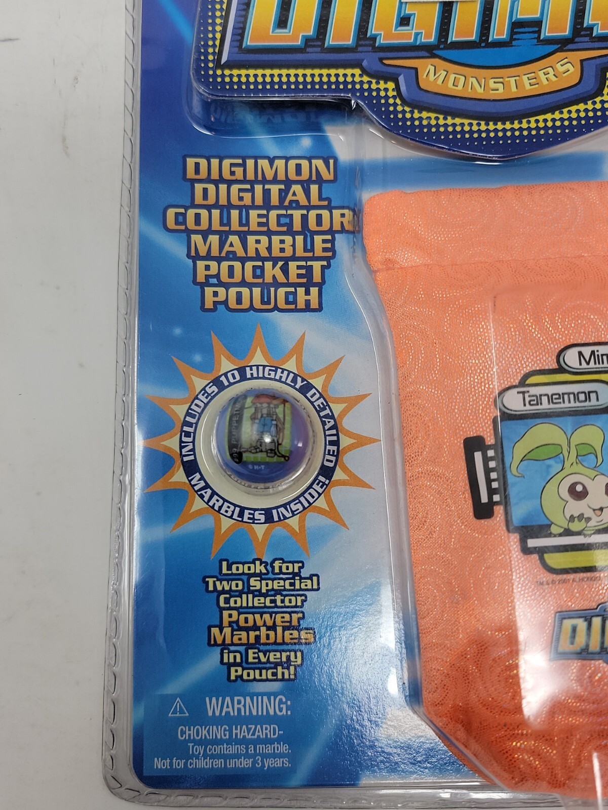 2001 Digimon Digital Monsters Collector Marble Pocket Pouch Mimi & Tanemon RARE