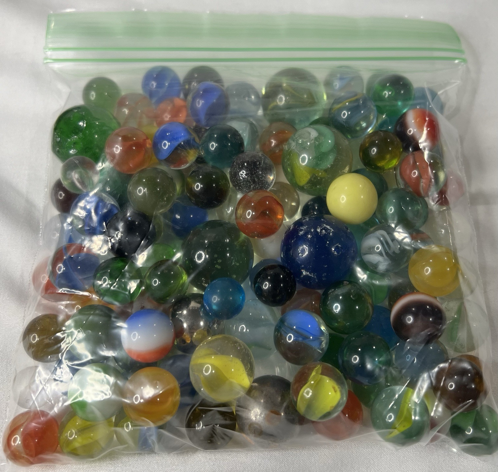 RANDOM MIXED Vintage Game Marbles shooter glass swirl lot