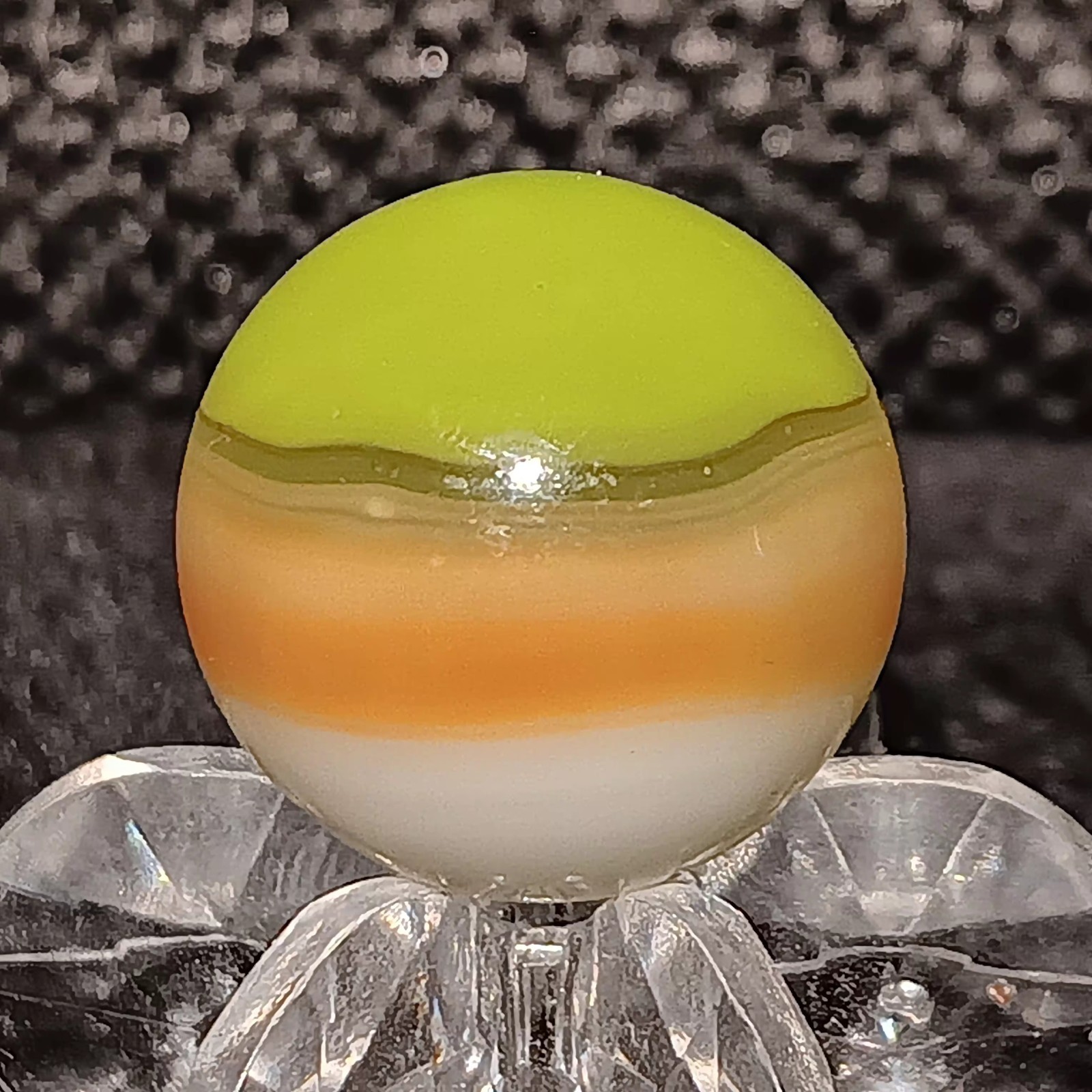 Vintage Vitro Agate Tiger Eye Marble. .58″ Mint. HTF Color Combo