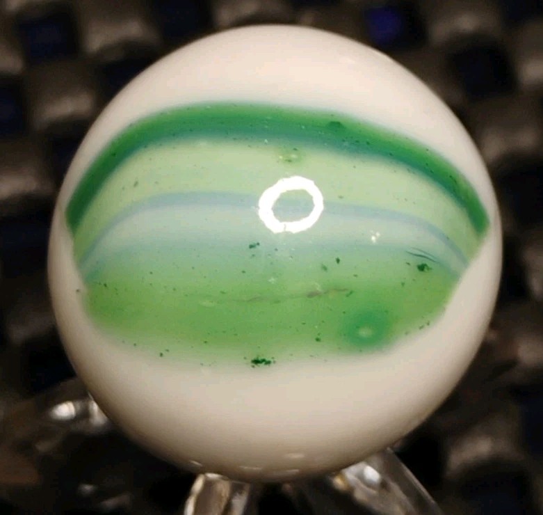 .74″ VINTAGE MARBLE KING MARBLES W/ AVENTURINE 🔥NM