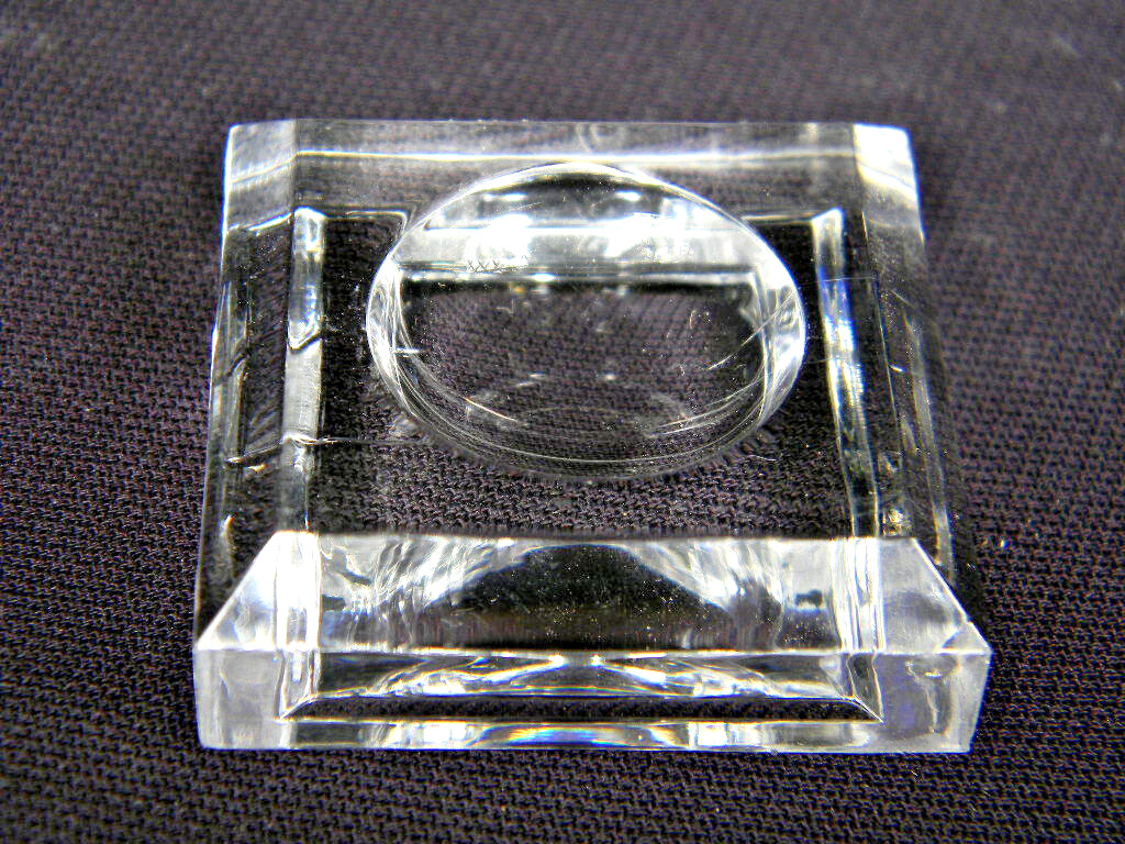 Egg Ball Sphere Display Stand Clear Lucite Medium Size