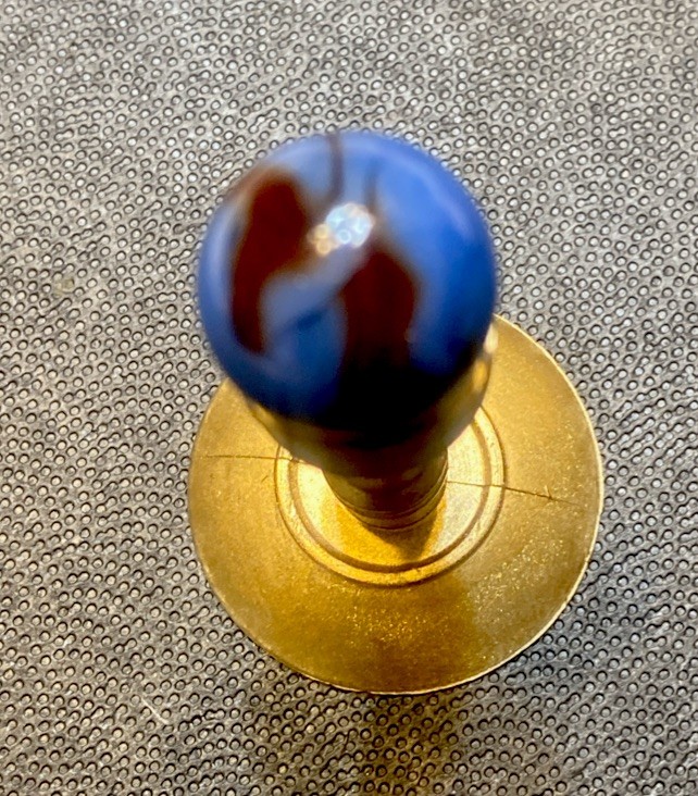Vintage Christensen Peltier Arko Agate Superman Marble . 5/8 Inch