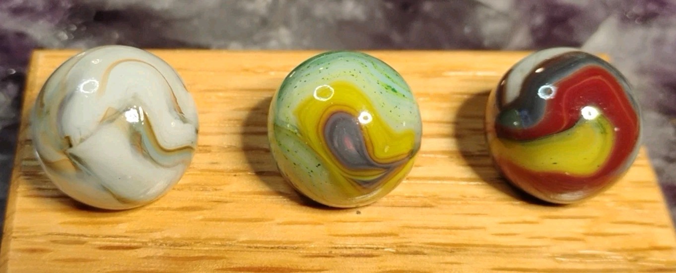 .69″ +/- D.A.S. MARBLES (THE LIGHTHOUSE RUN) 7/27/18 – LOT OF 3 NM