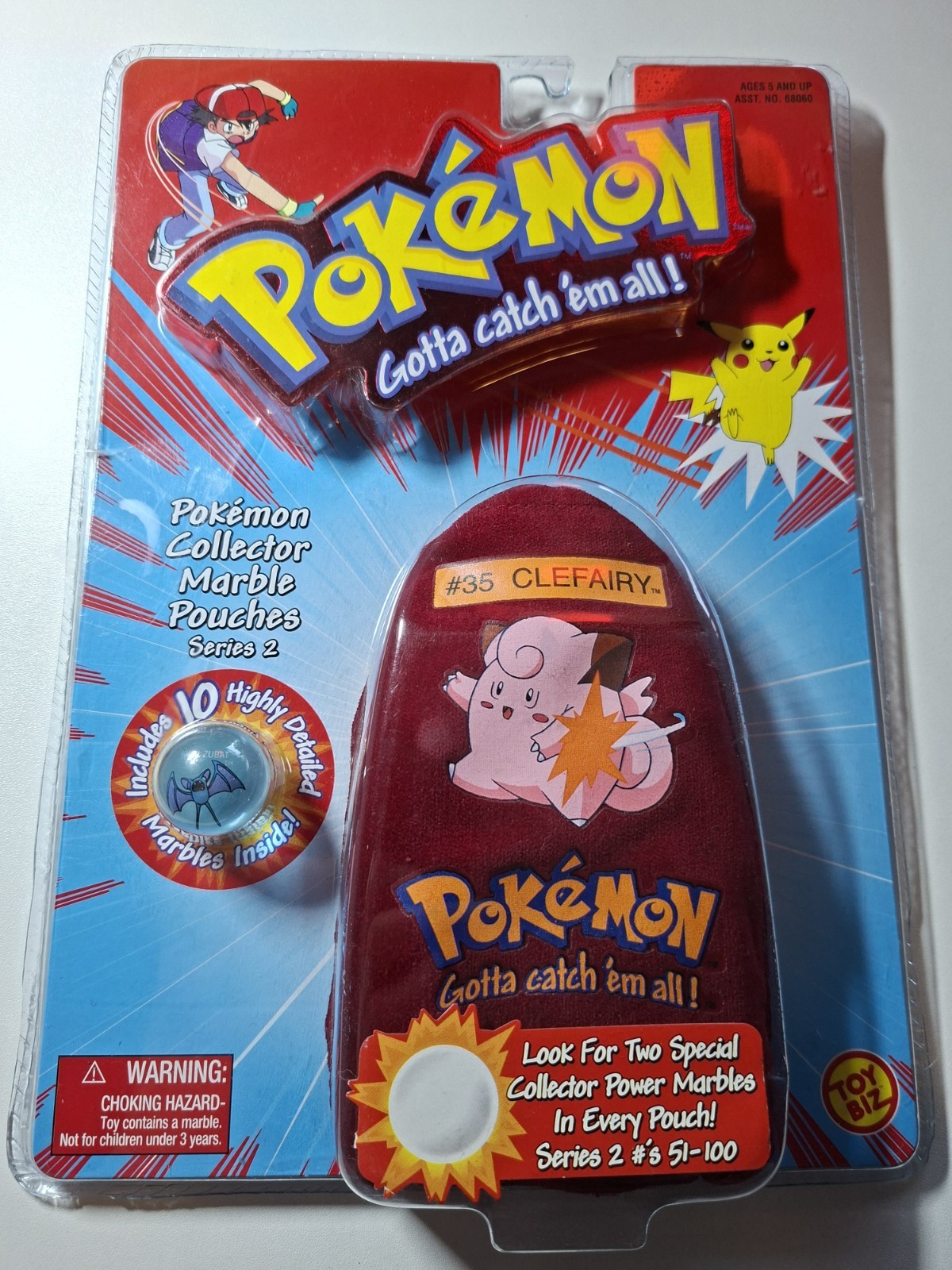 Pokémon Pokemon Collector Marble Pouch #35 Clefairy NIB Sealed New Series 2