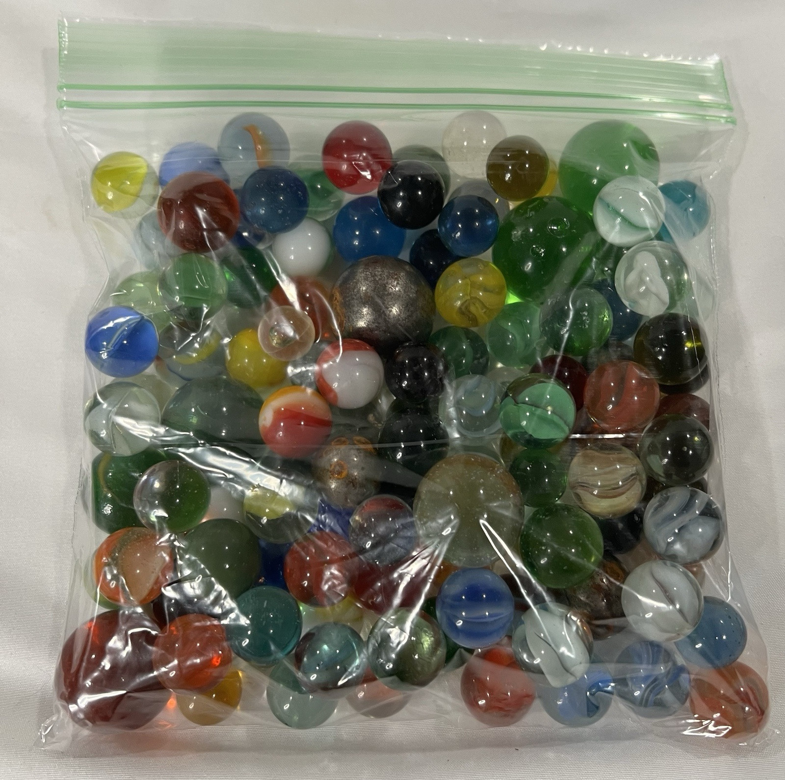 RANDOM MIXED Vintage Game Marbles shooter glass swirl lot
