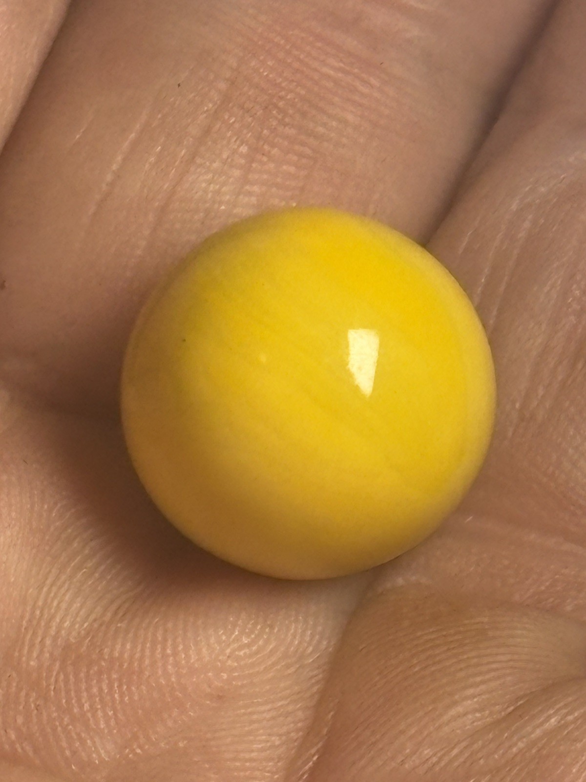 Vintage CAC Rare Yellow Pearl Swirl Christensen Marble