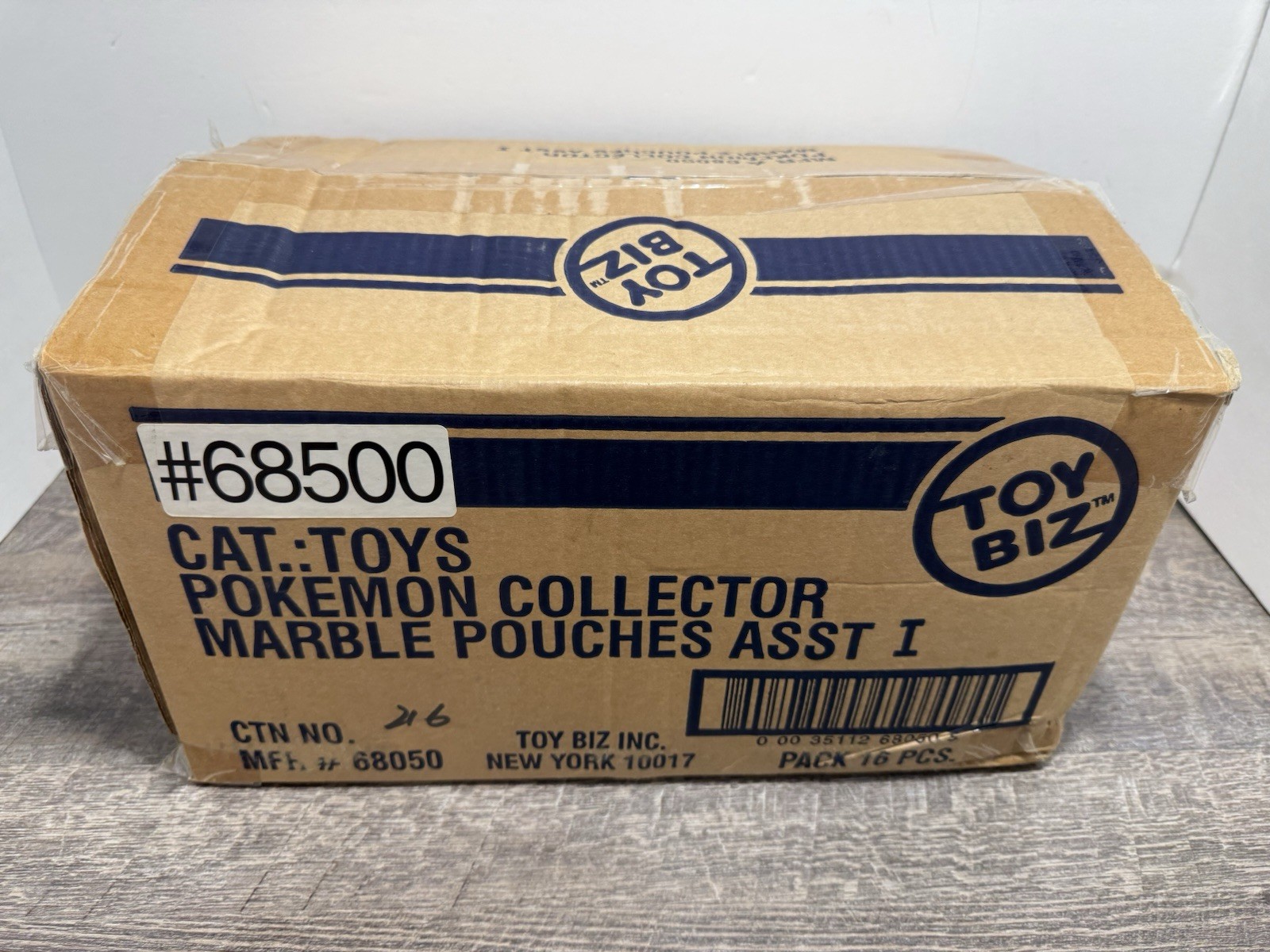 2000 Vintage Toybiz Pokemon Collector Marble Pouch #52 Meowth Factory Sealed New