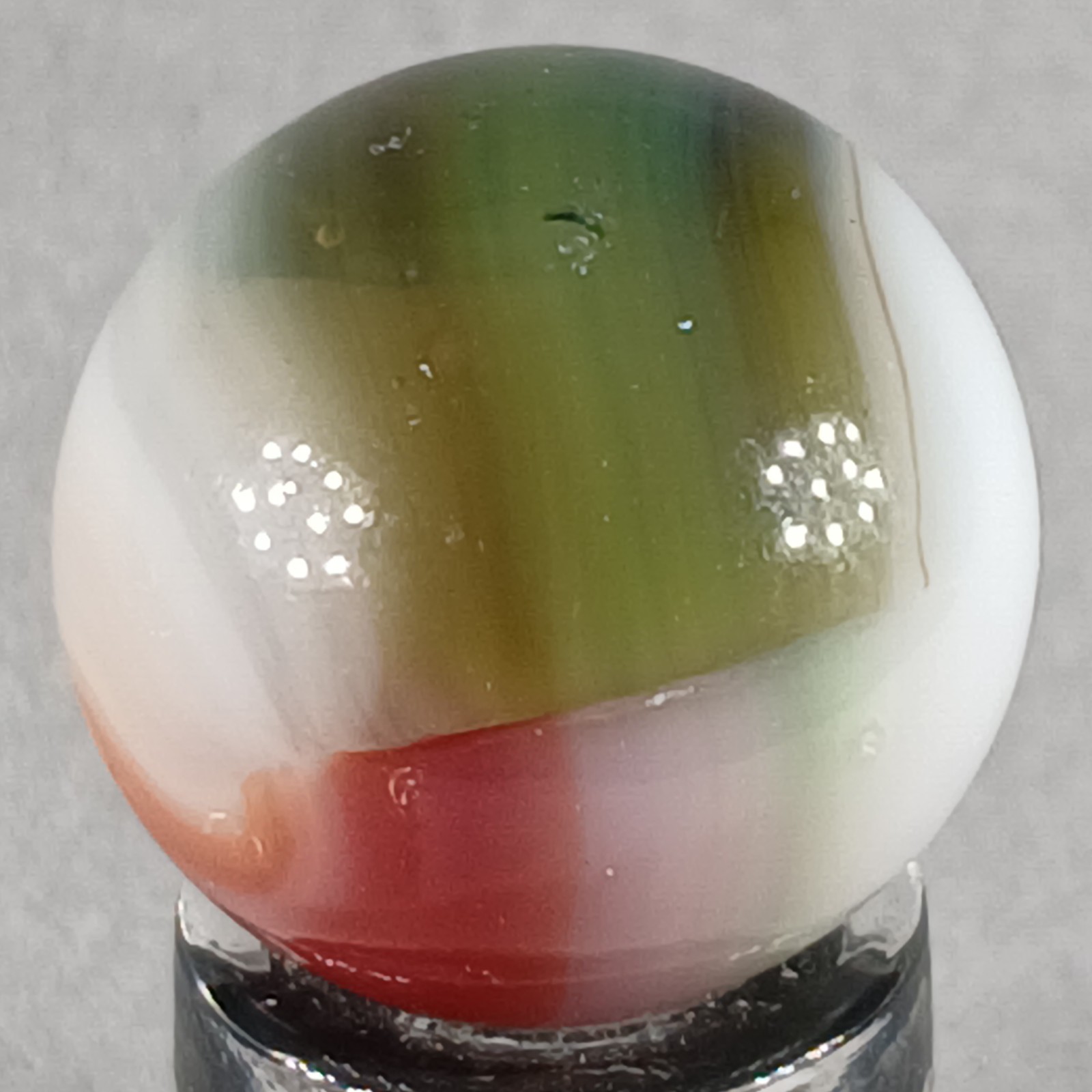 Vintage Vitro Tri-Lite Marble .61 Inches Near-Mint Condition Combined Shipping