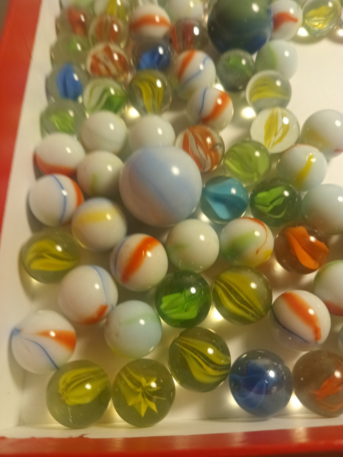 Vintage Marbles Lot Of 190 Cats Eye Others Estate Find 2 Lb 7 Oz