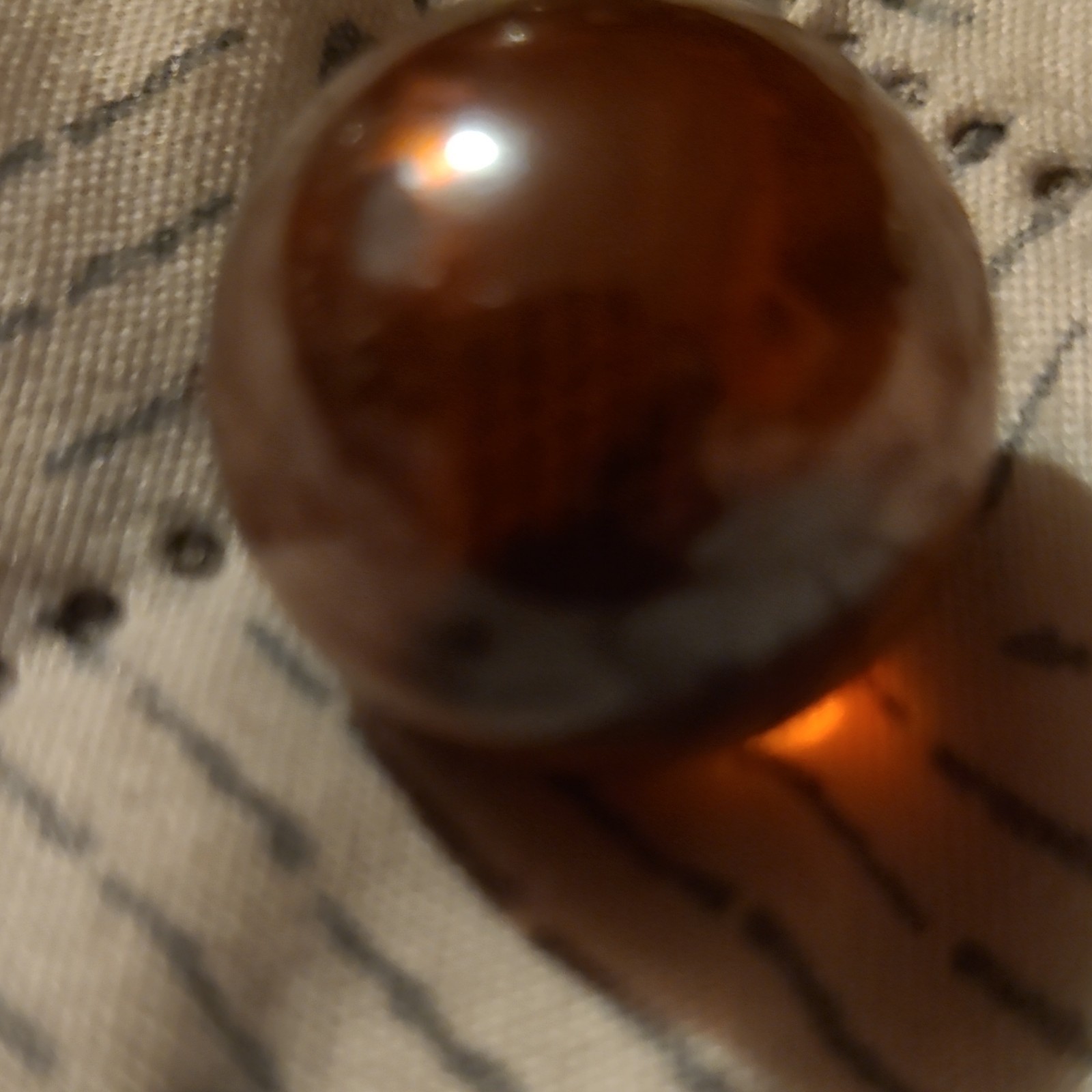 Brown Swirl Style Glass Toy Marble for Ages 17 Years & Up