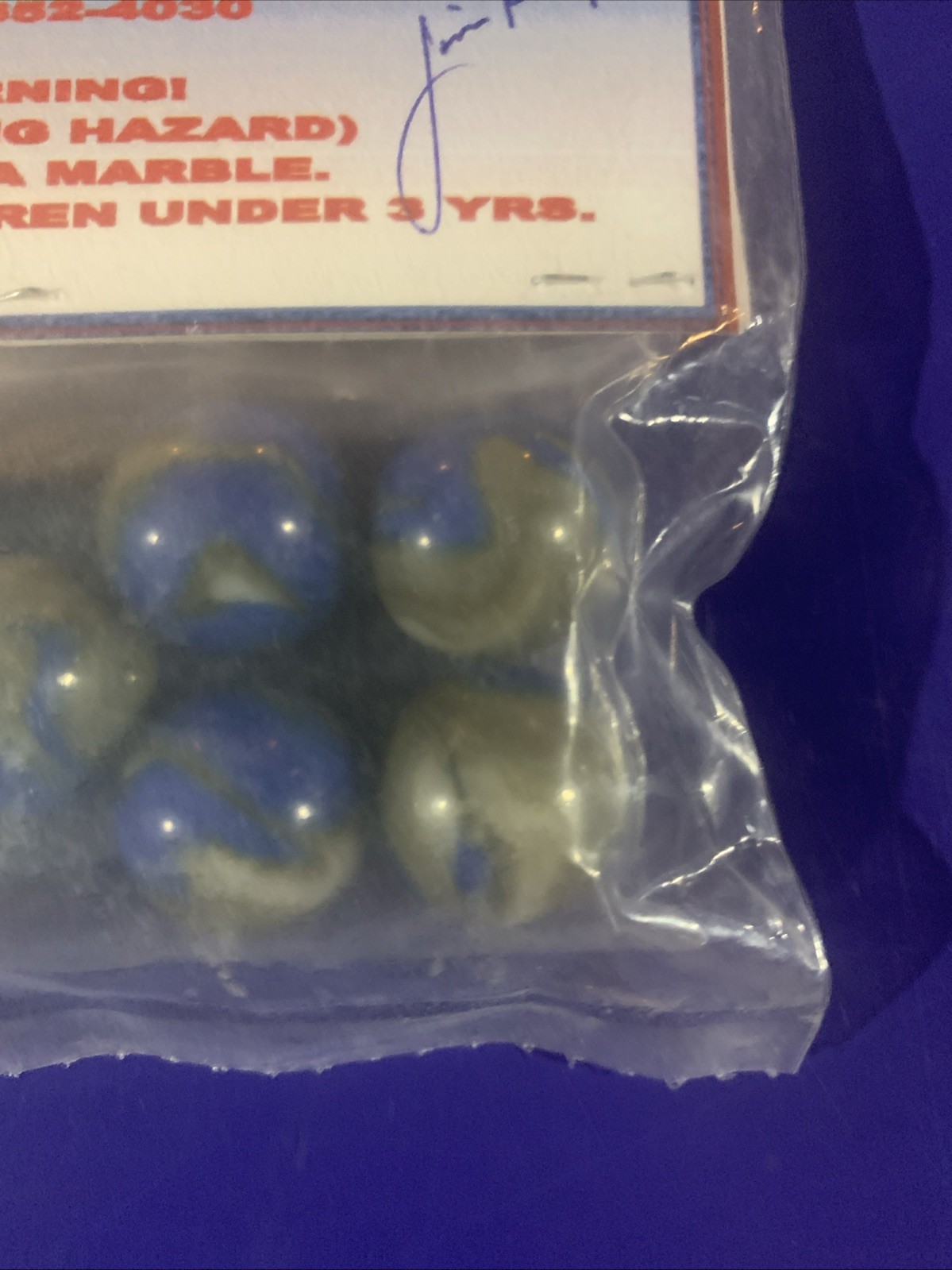 😎9-“Rebel” Jabo Vitro Marbles Original Package-Signed By Jim King Mint.72-.75