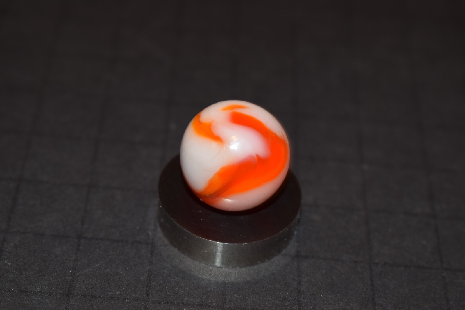 Vintage Alley Translucent🧡Orange Swirl Marble Shooter Size .750″=3/4 MINT