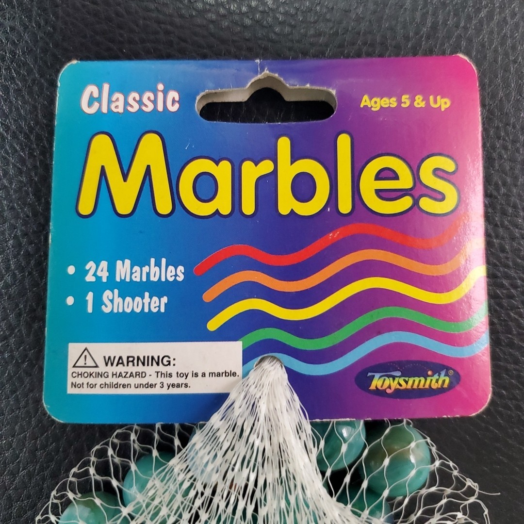 Vintage Classic Marbles Green Uranus 5972 – 24 Marbles 1 Shooter Toysmith New