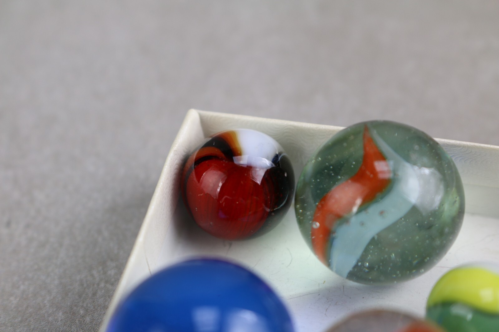 Vintage Antique Shooter Crackle Marble Cats Eye Tiger Eye Agate Clay ARKO Jacks