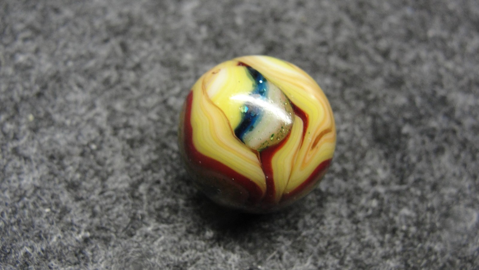 WVMCC marble with Blue Aventurine made 4/26/11 j12a