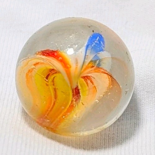 25/32″ Shooter Vibrant European Sparkler 1950/1960 Vintage Marbles CNM/NM+