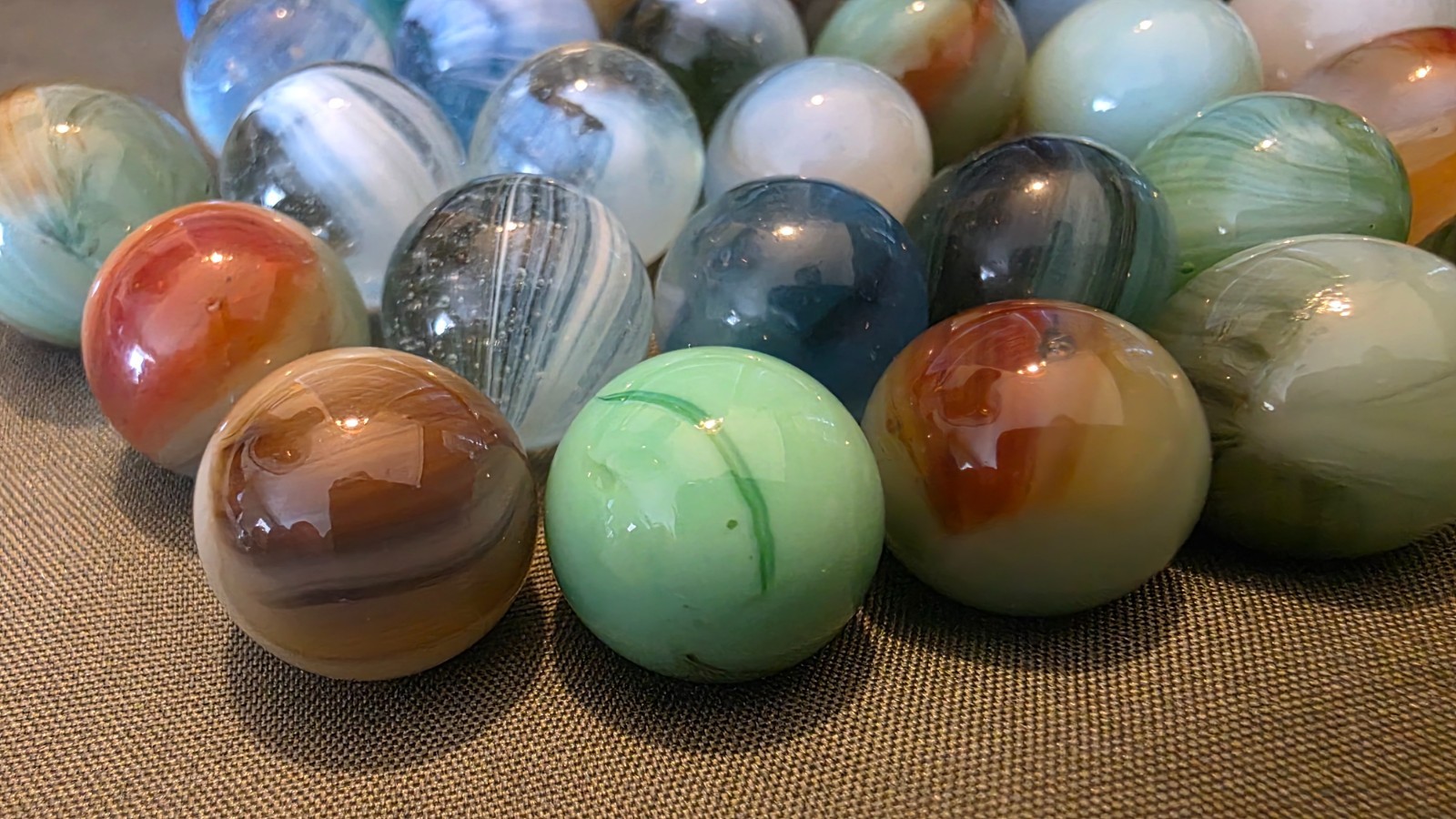 Vintage Marble Lot Master possibly others Beautiful Marbles M/NM Lot 5 Free Ship