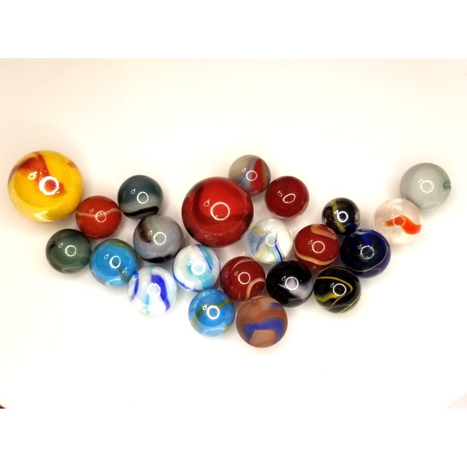 Marbles Variety 22 Standard 2 Shooters Vintage