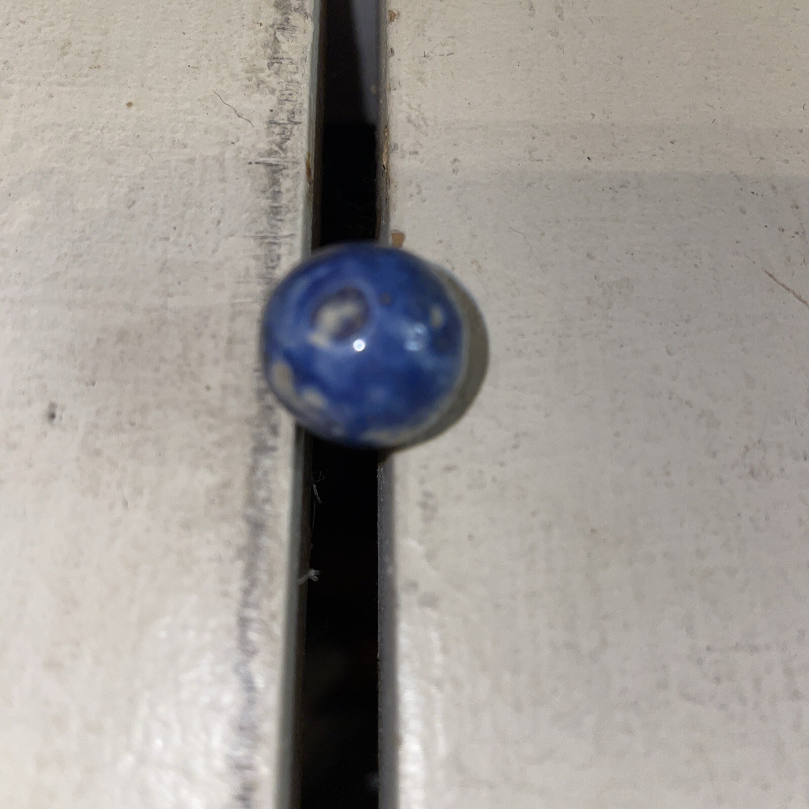 Antique Bennington Pottery Clay Marbles Blue & Glazed