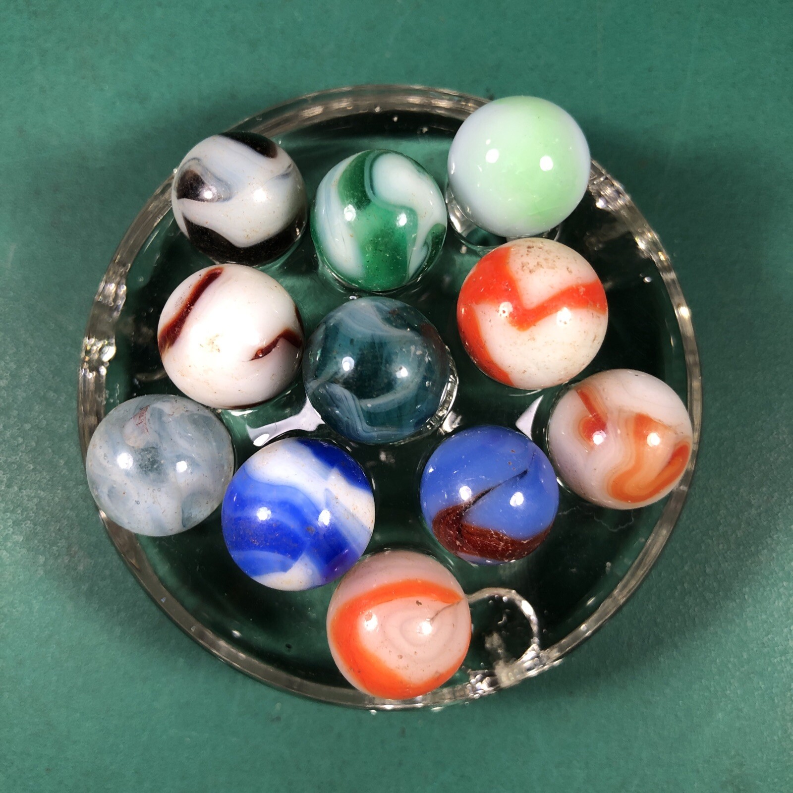 Vintage Marbles | Approximately 1/2″ | Lot Of 11 | Nice Patterns | Lot #612