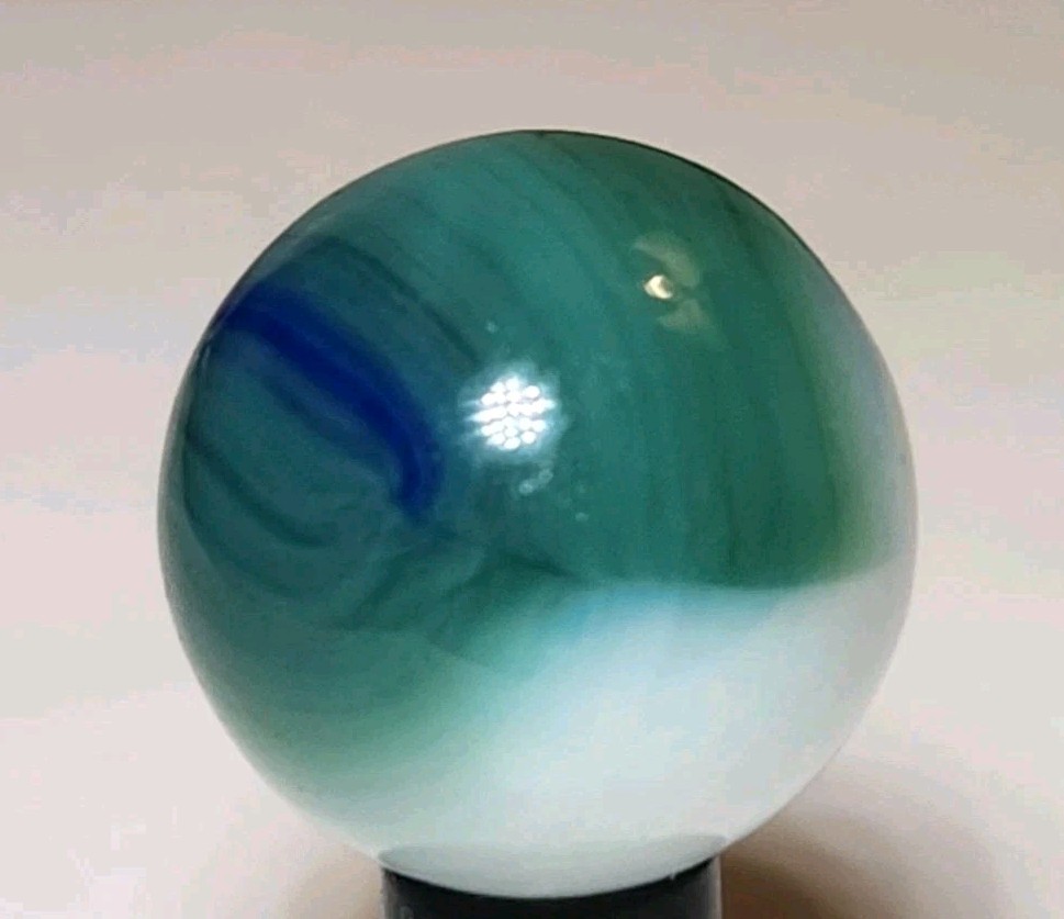AKRO AGATE CO. ‘Patch’ .58″ Vintage Marble