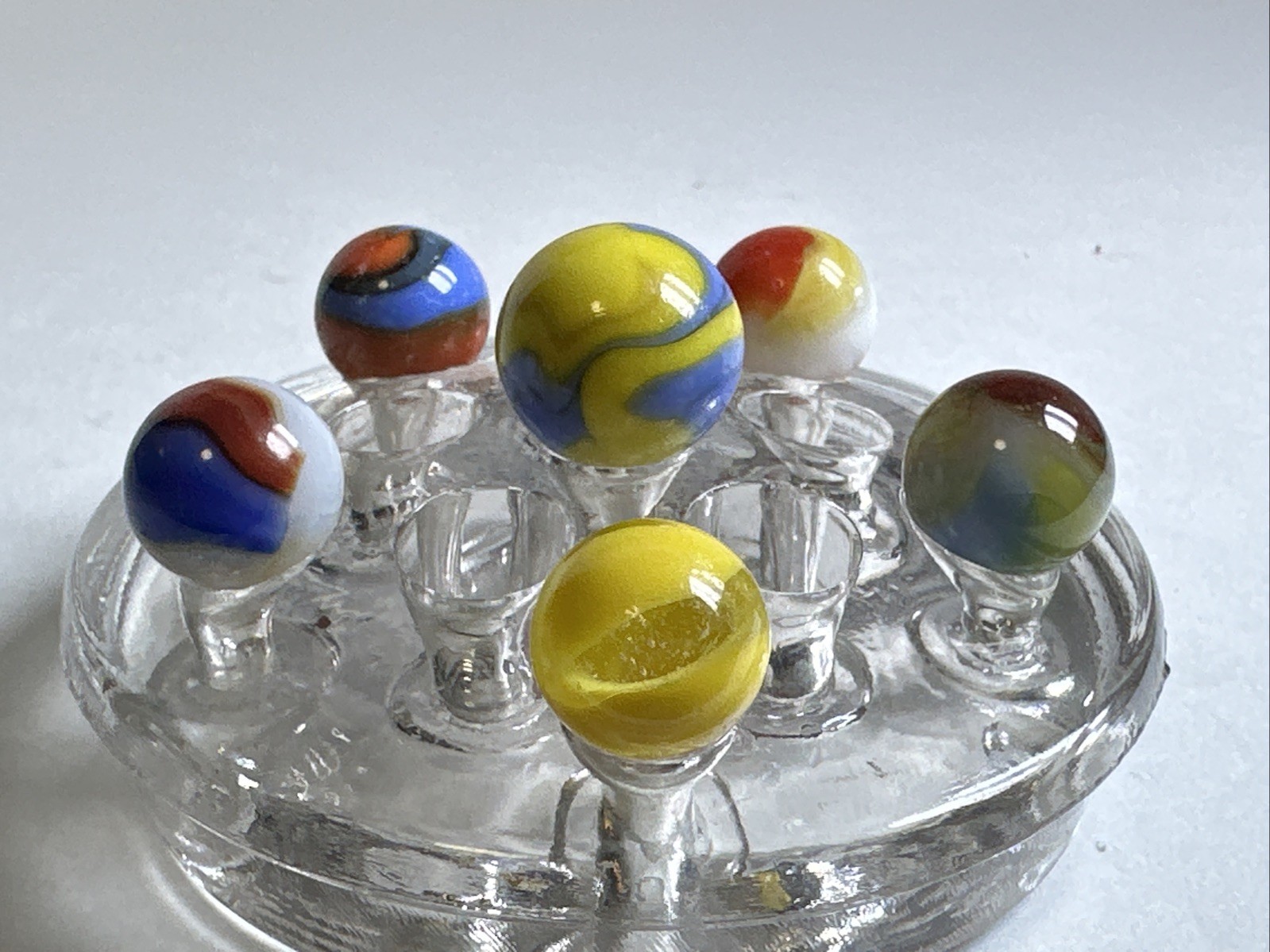 320 Mixed Lot Of 6 Akro Agate Vintage Marbles!