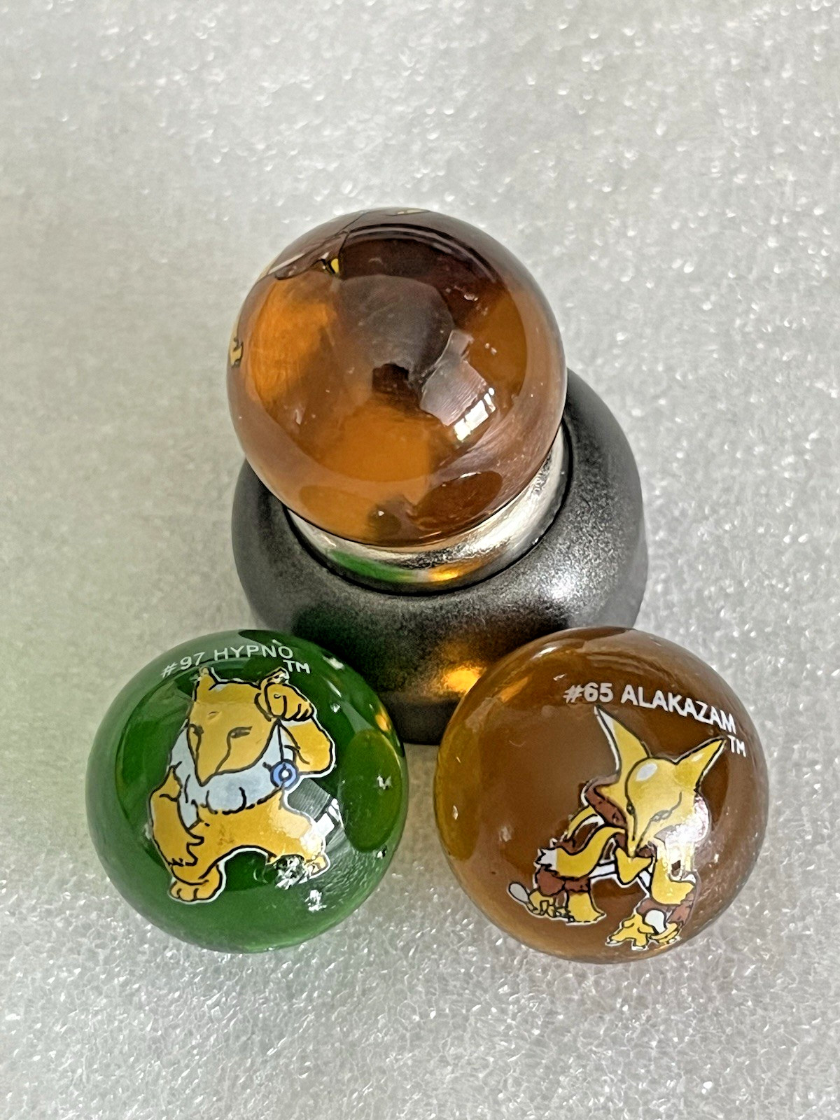 Pokémon Psychic Evolution Marble Set – Drowzee #96 Hypno #97 Alakazam #65