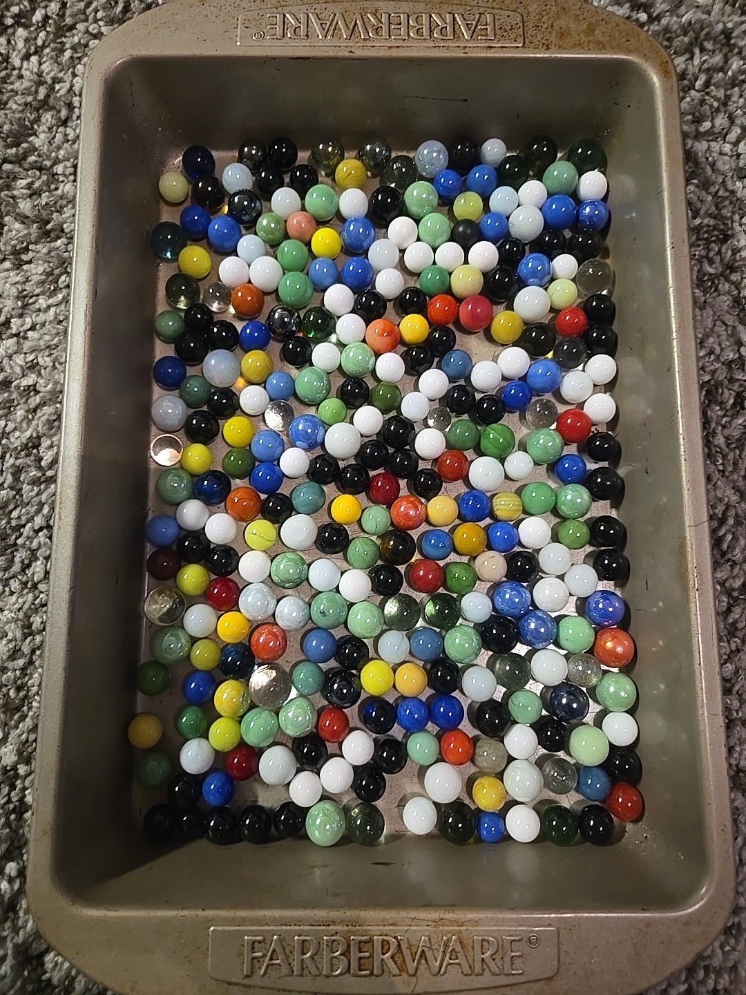 2 Ibs 10 Oz Assorted Vintage Glass Marbles – Lot #44