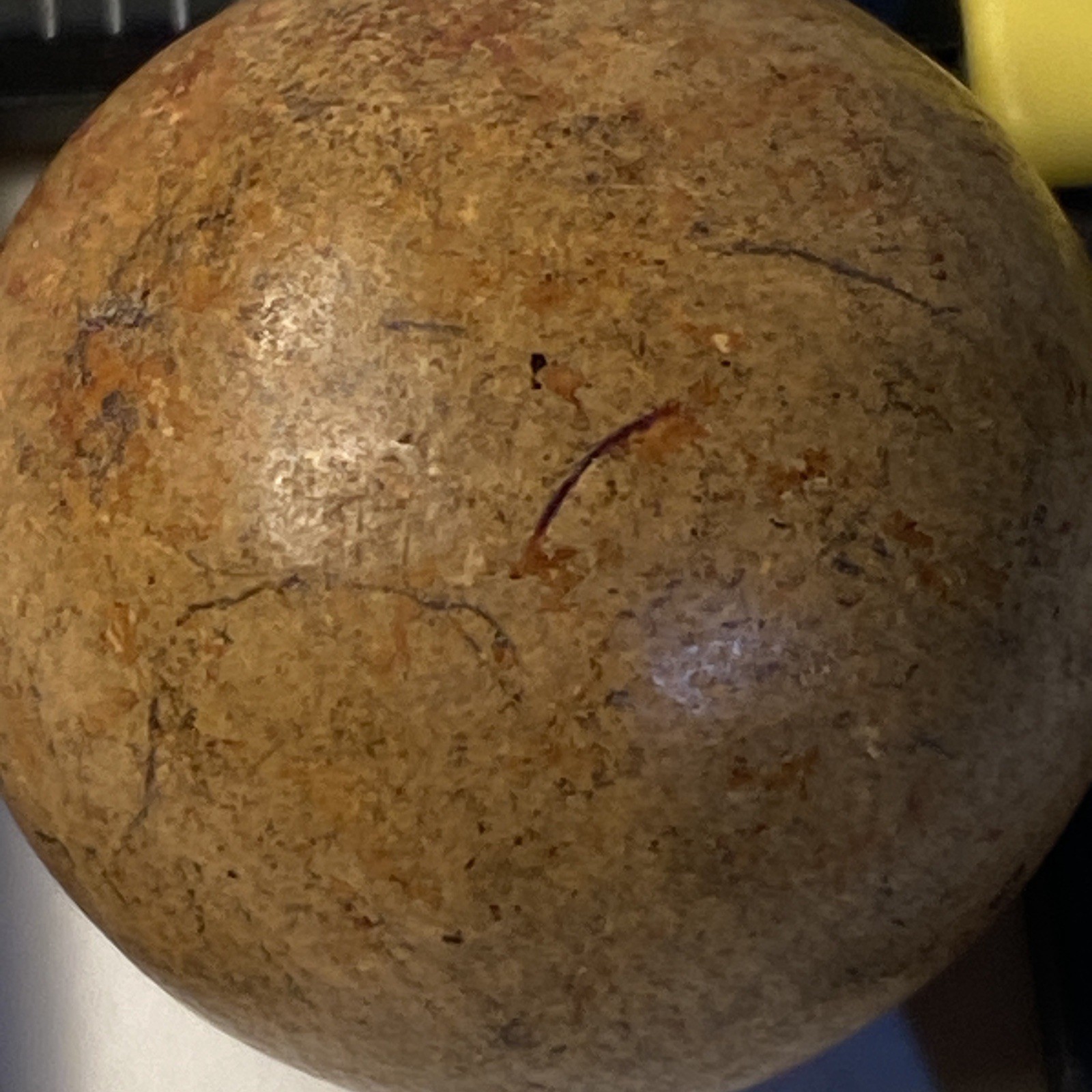 Antique Terracotta Color Clay Handmade Marble 1”